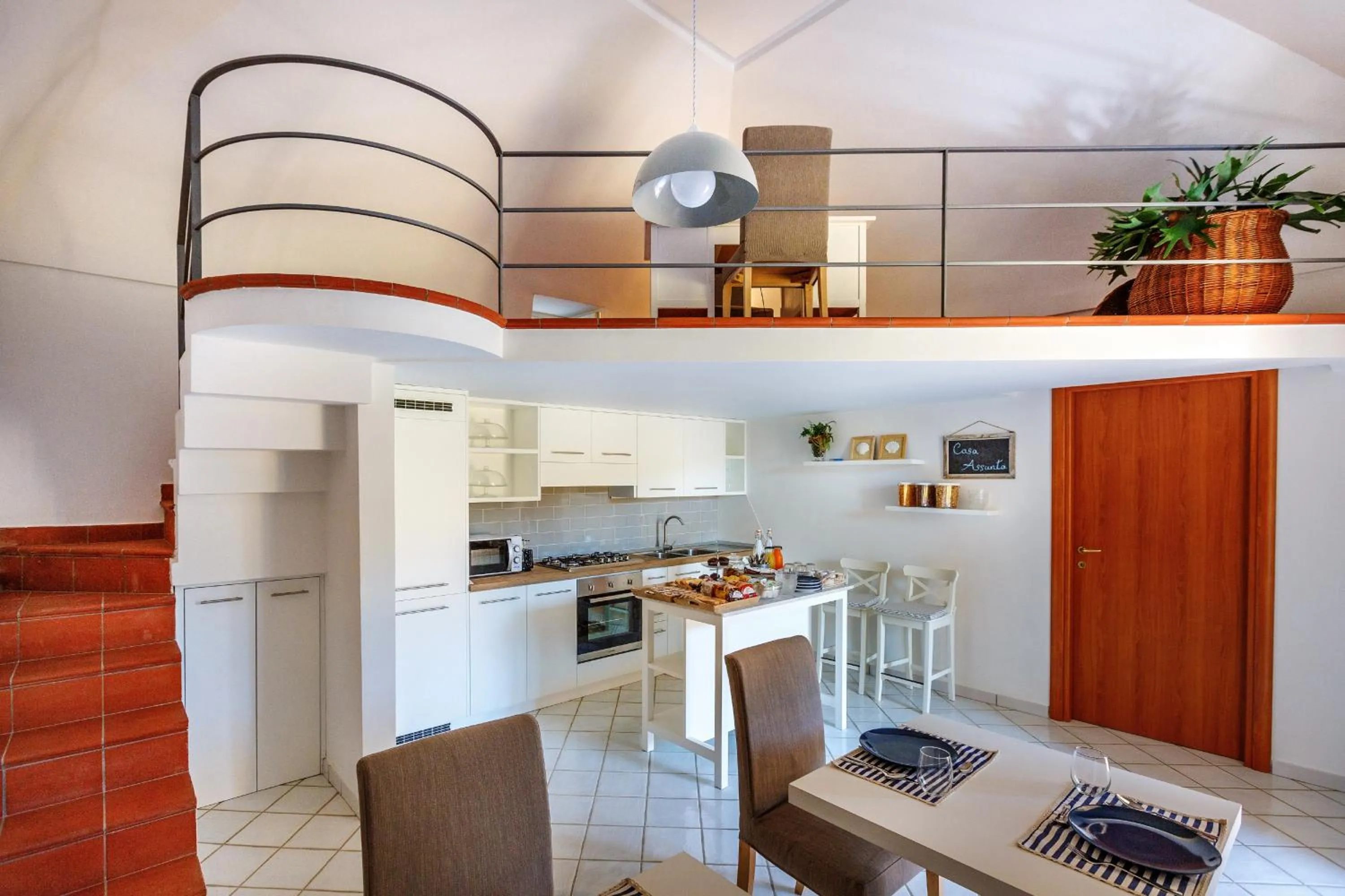 Kitchen or kitchenette in Casa Assunta B&B