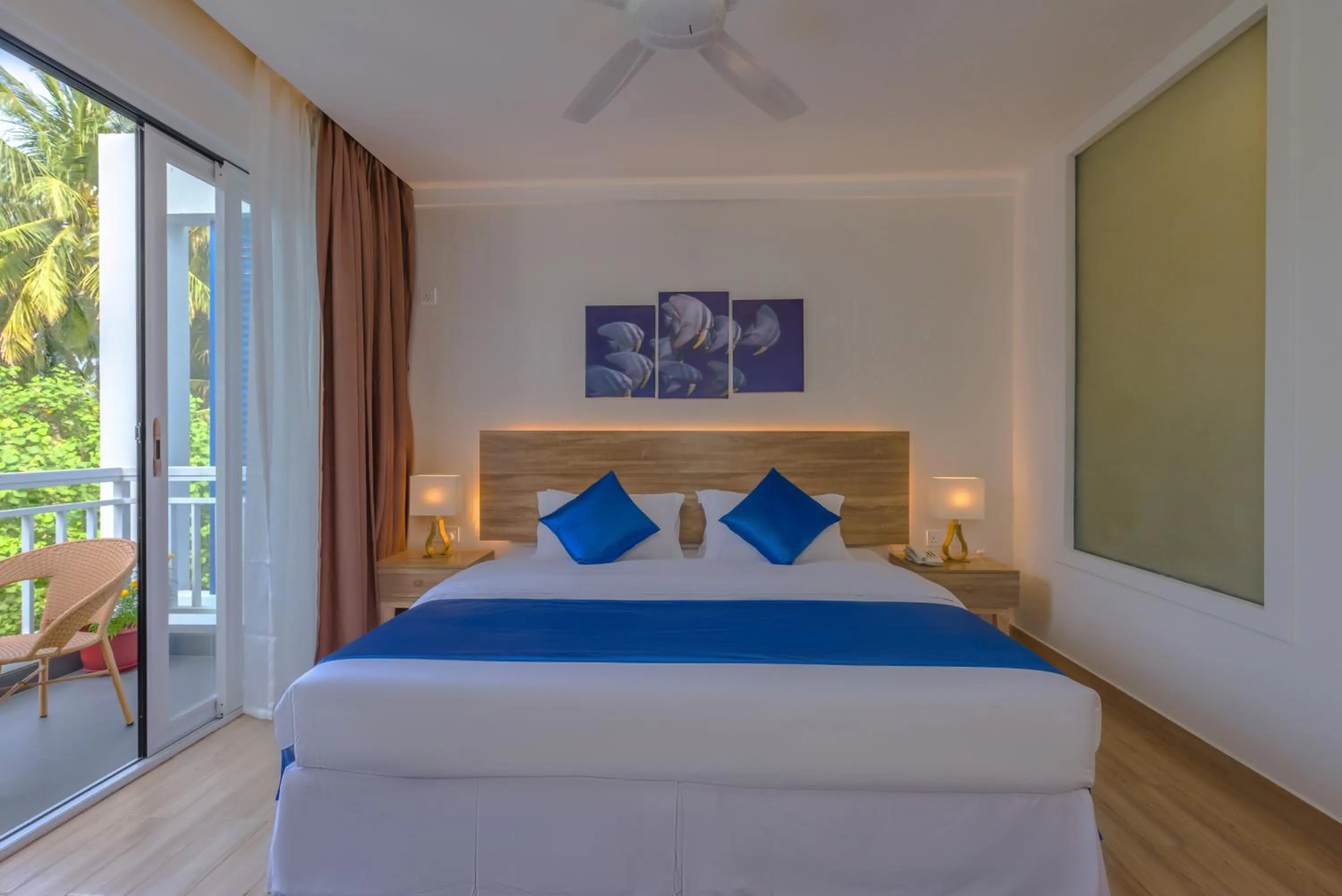 Bed in Dhiguveli Maldives
