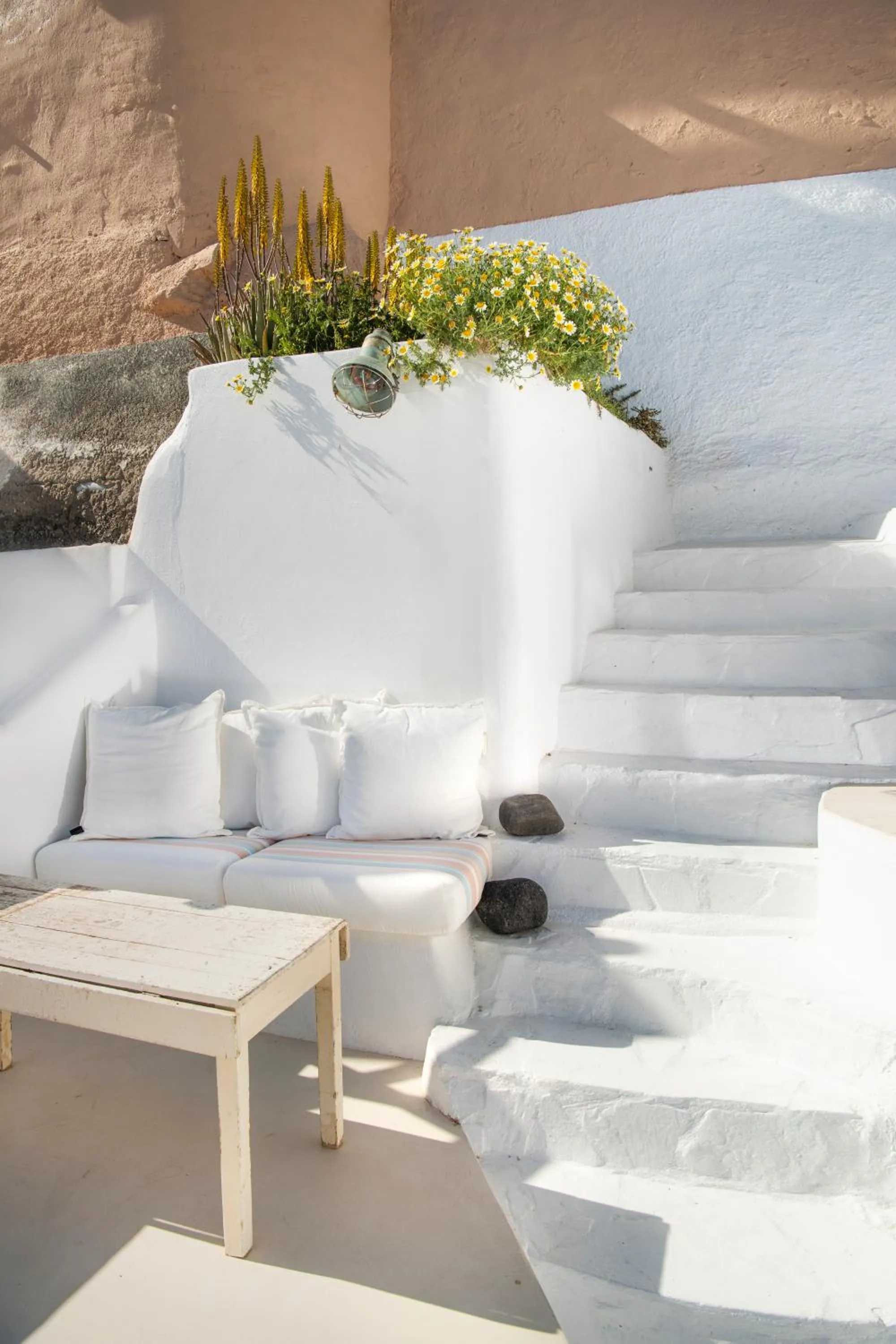 Seating area in Sophia Oia View