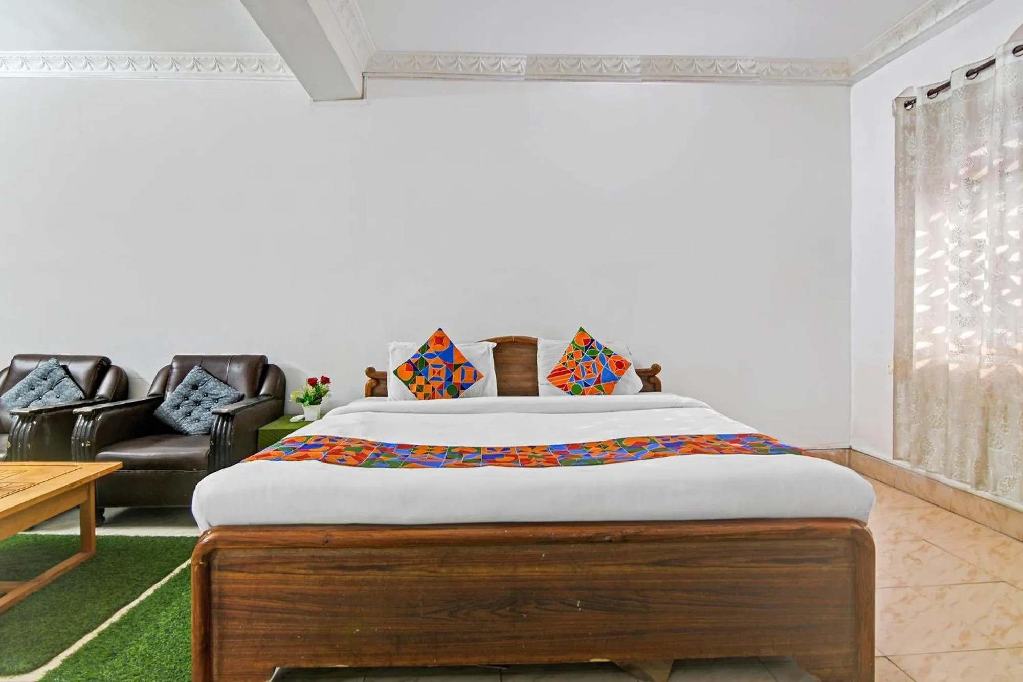 Bed in FabHotel Sai Sagar Residency