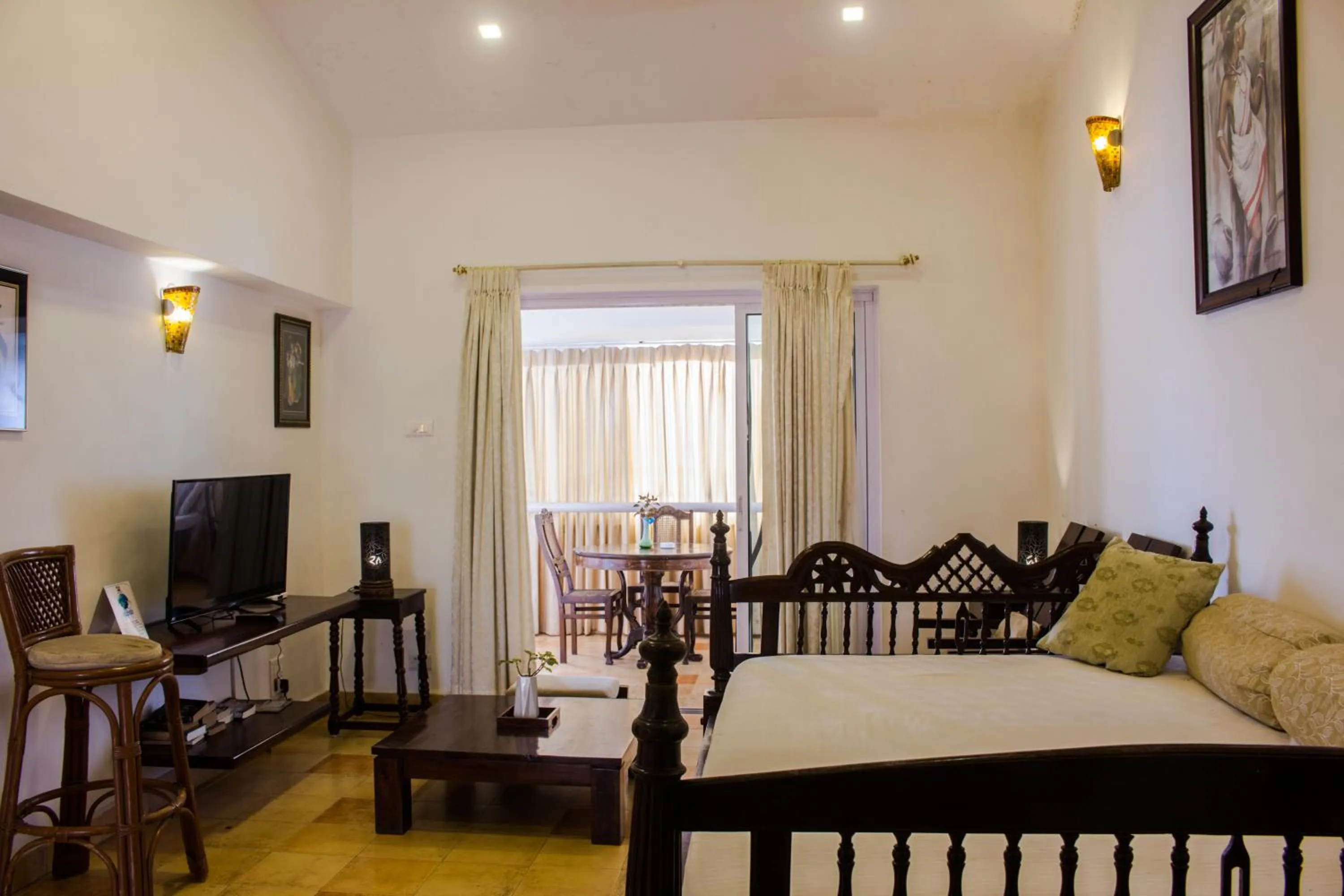 Bed in Shikara Beach Resort