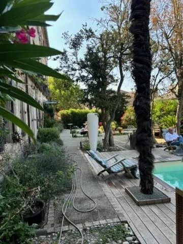 Swimming pool in La Grande Maison