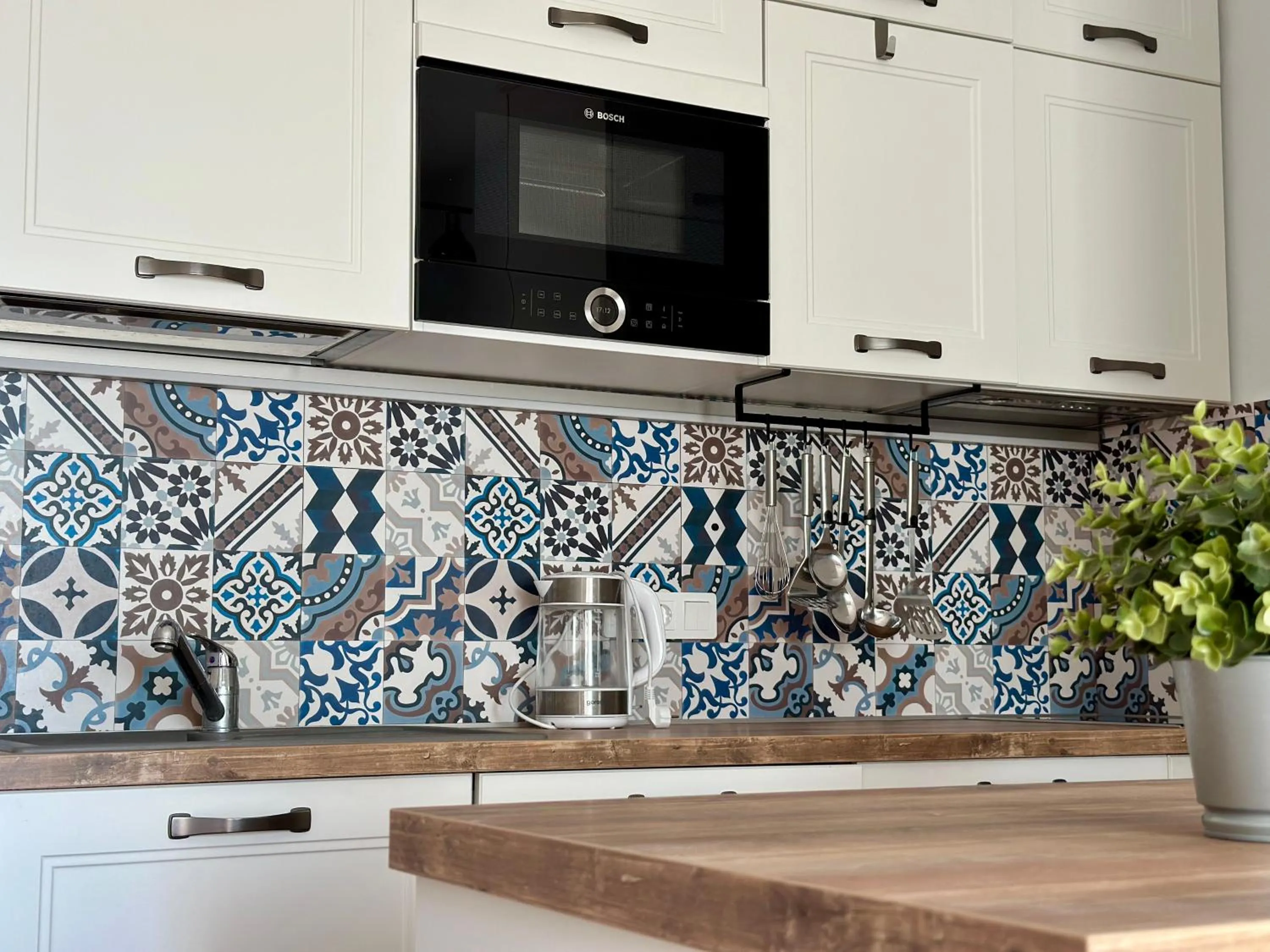 Kitchen or kitchenette in Hotel Villa MiraMar