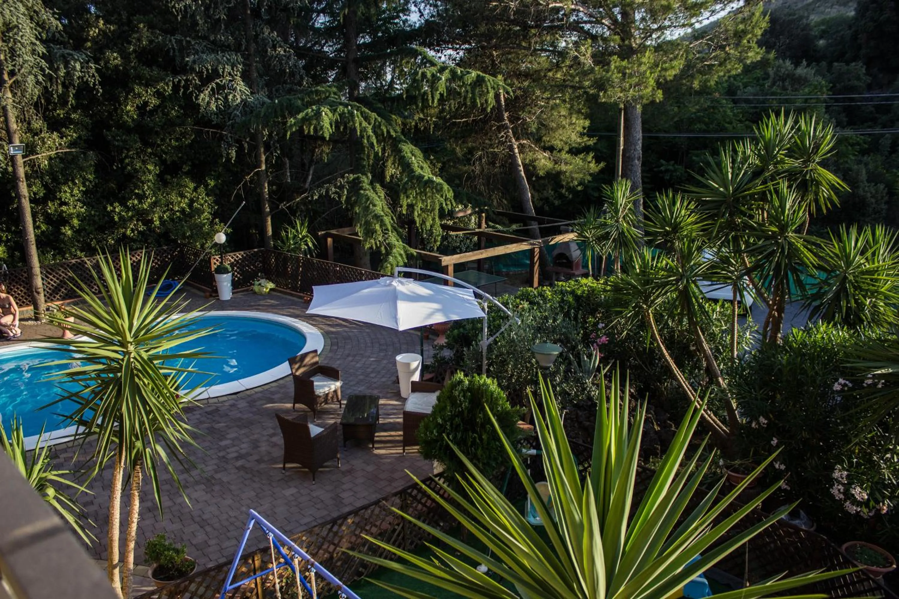 Patio in B&B Etna House