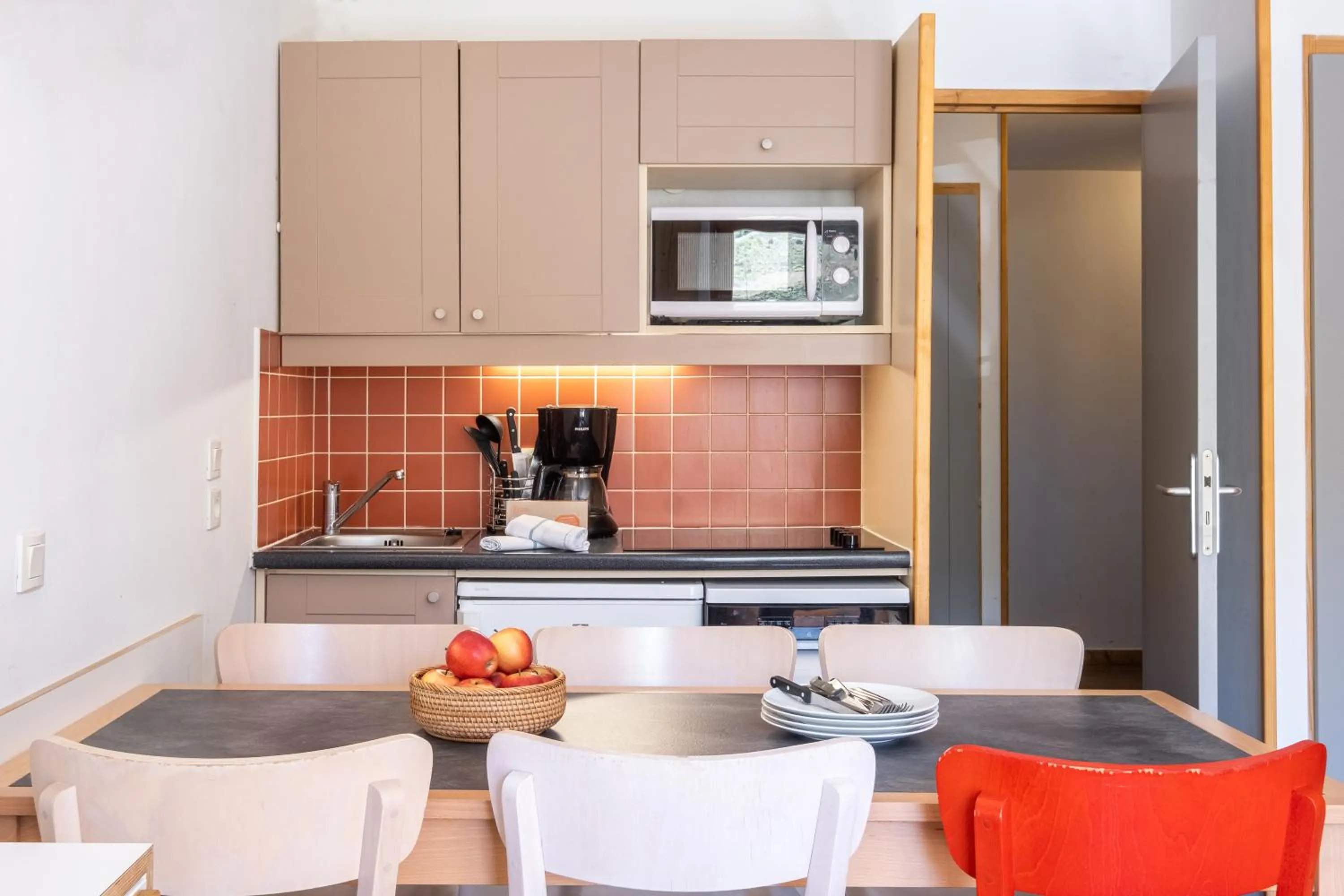 Kitchen or kitchenette in Résidence Pierre & Vacances Le Machu Pichu