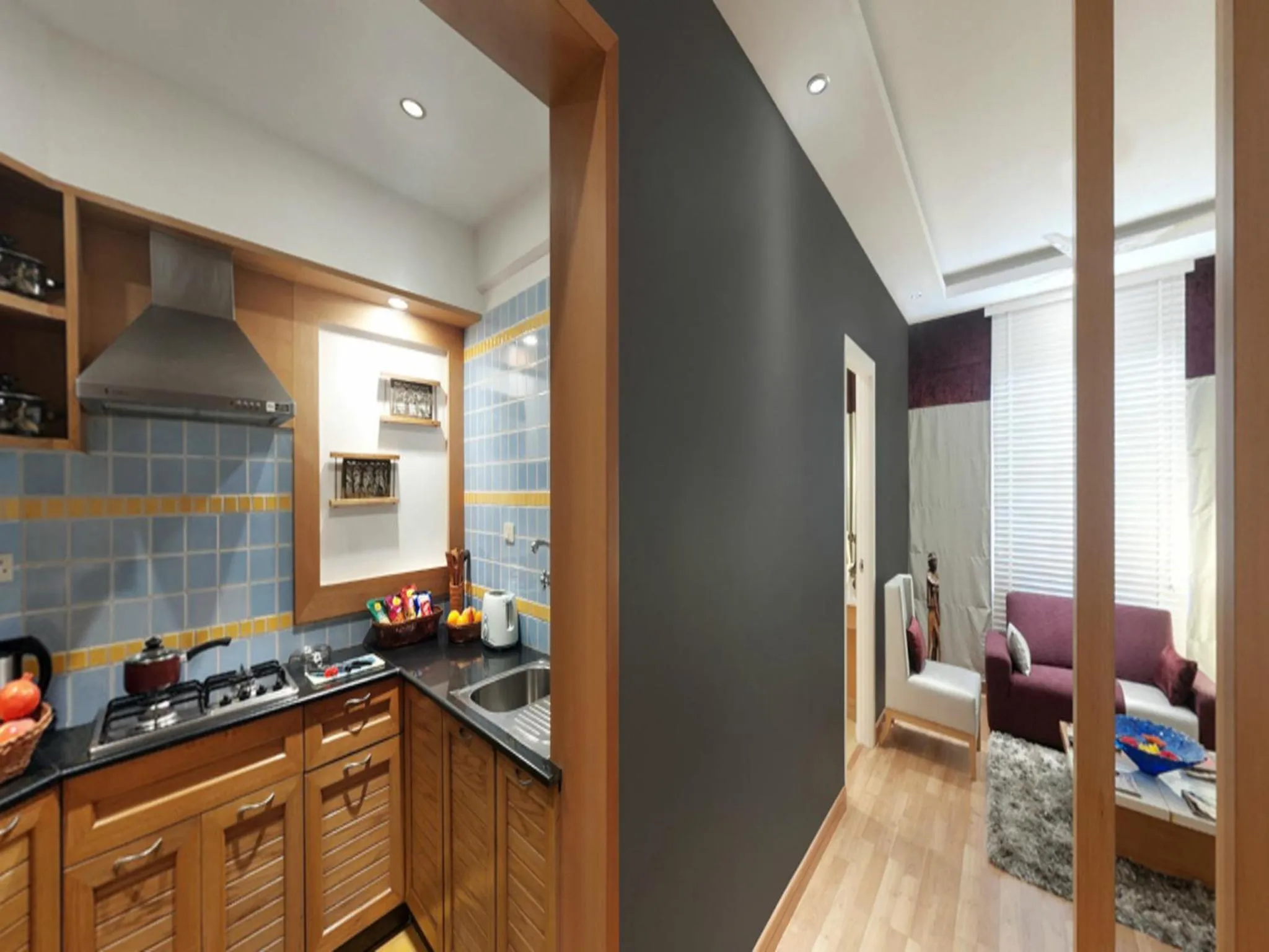 Kitchen or kitchenette in Melange Luxury Serviced Apartments
