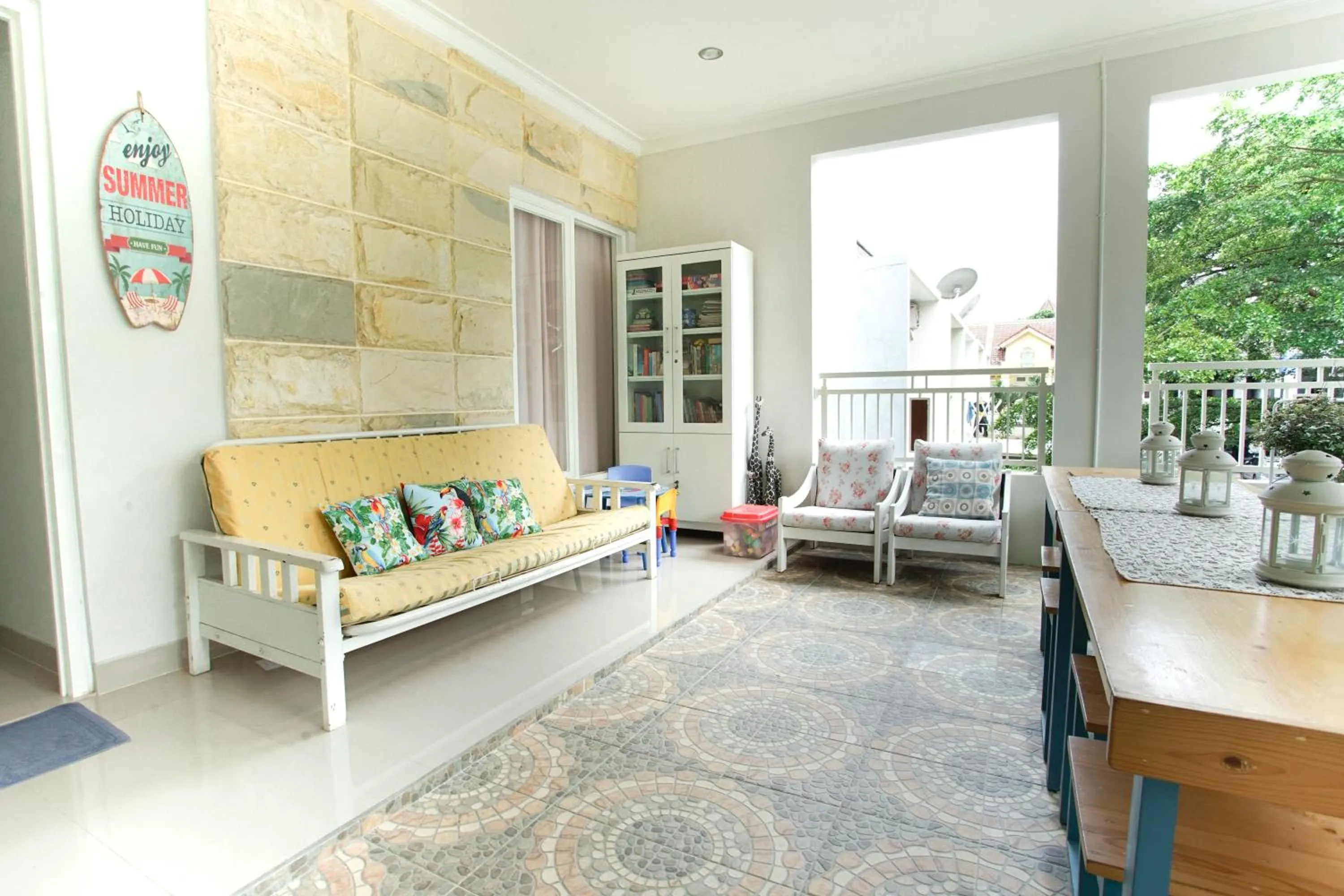 Seating area in INNI Homestay