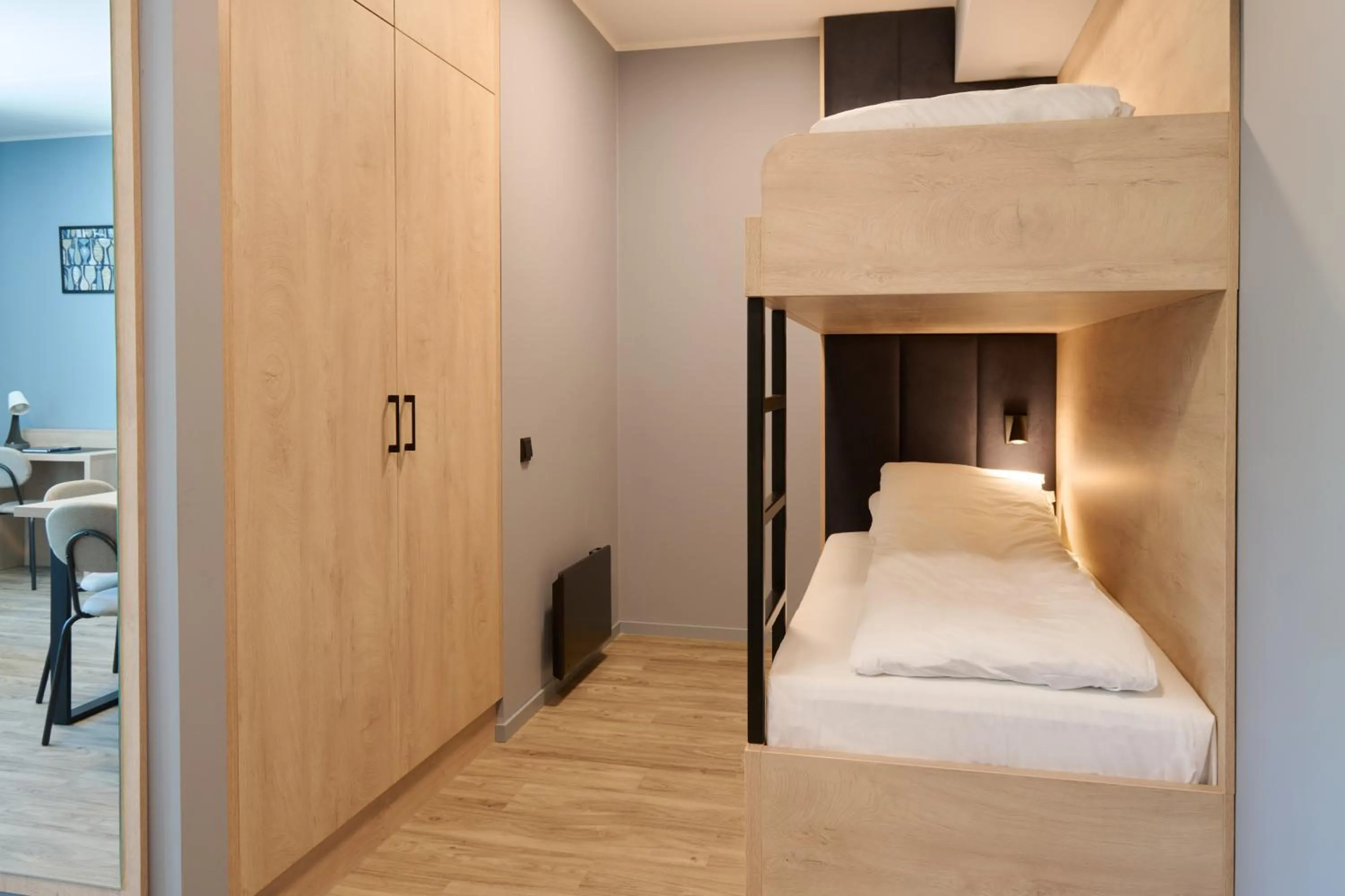 Bed in Horten Apartment