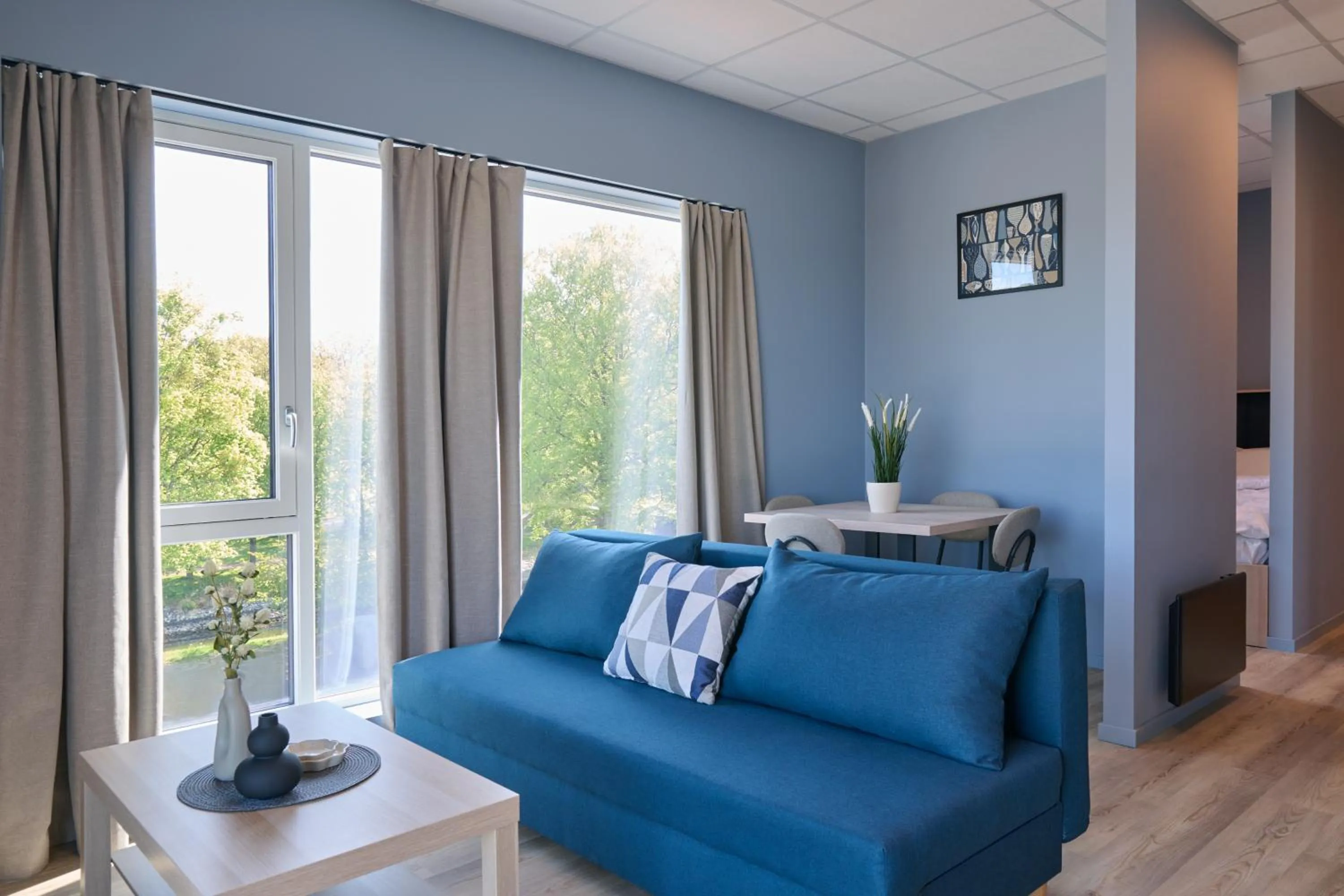 Bed in Horten Apartment