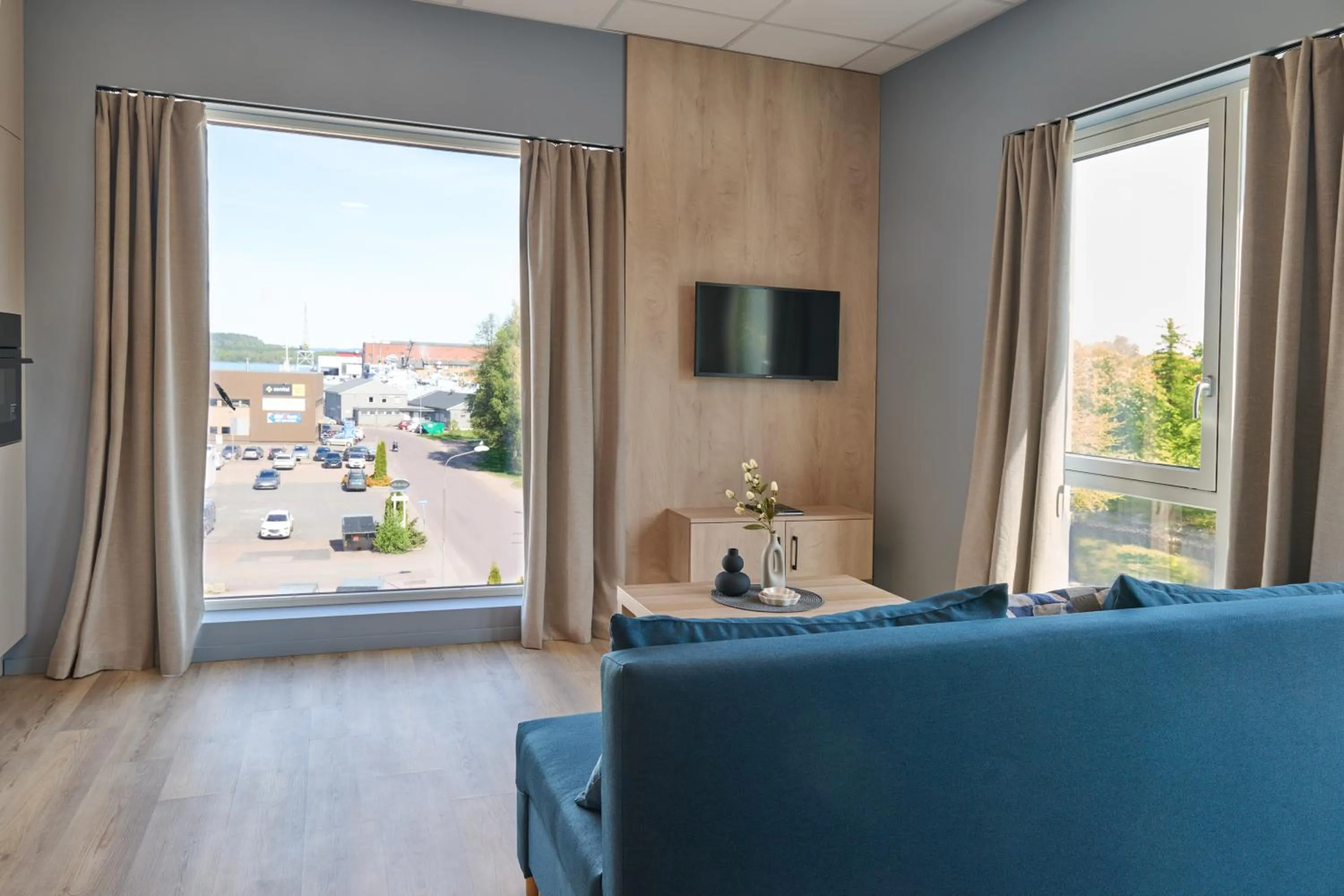 Bed in Horten Apartment