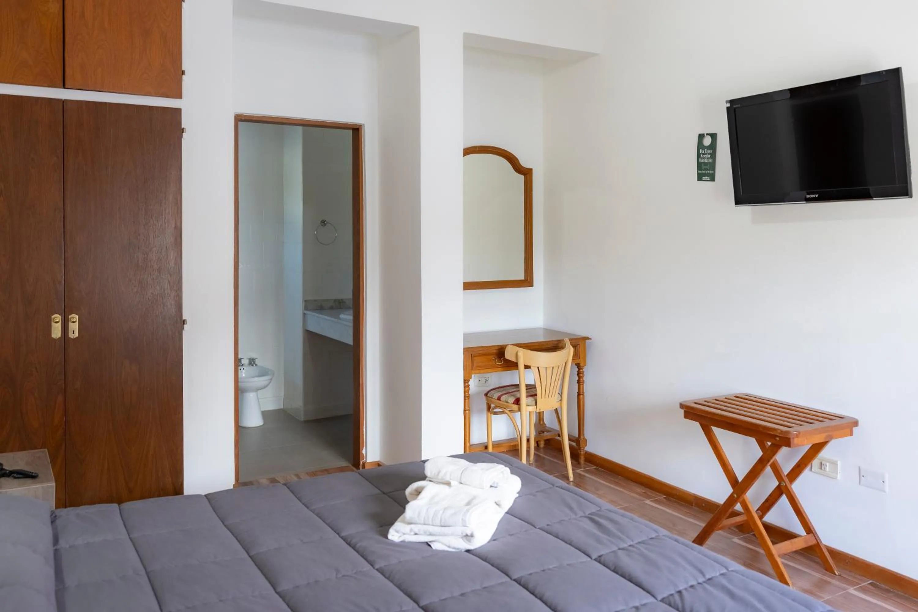 Bed in Hostería Cumbres Blancas