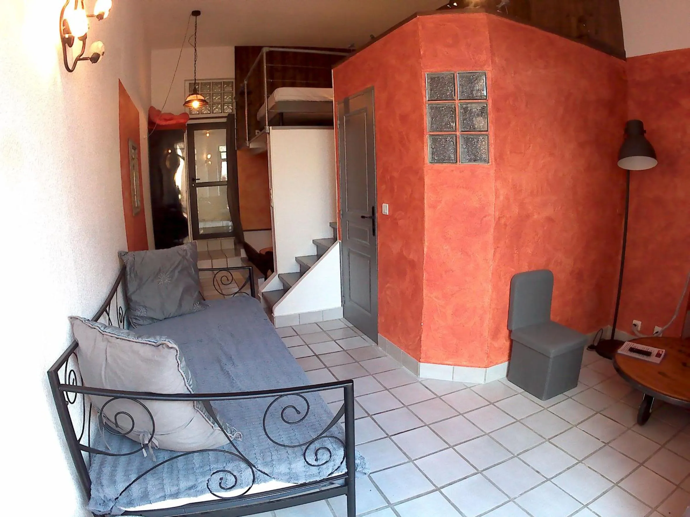 Living room, Bed in Mas d'Asvin & Spa