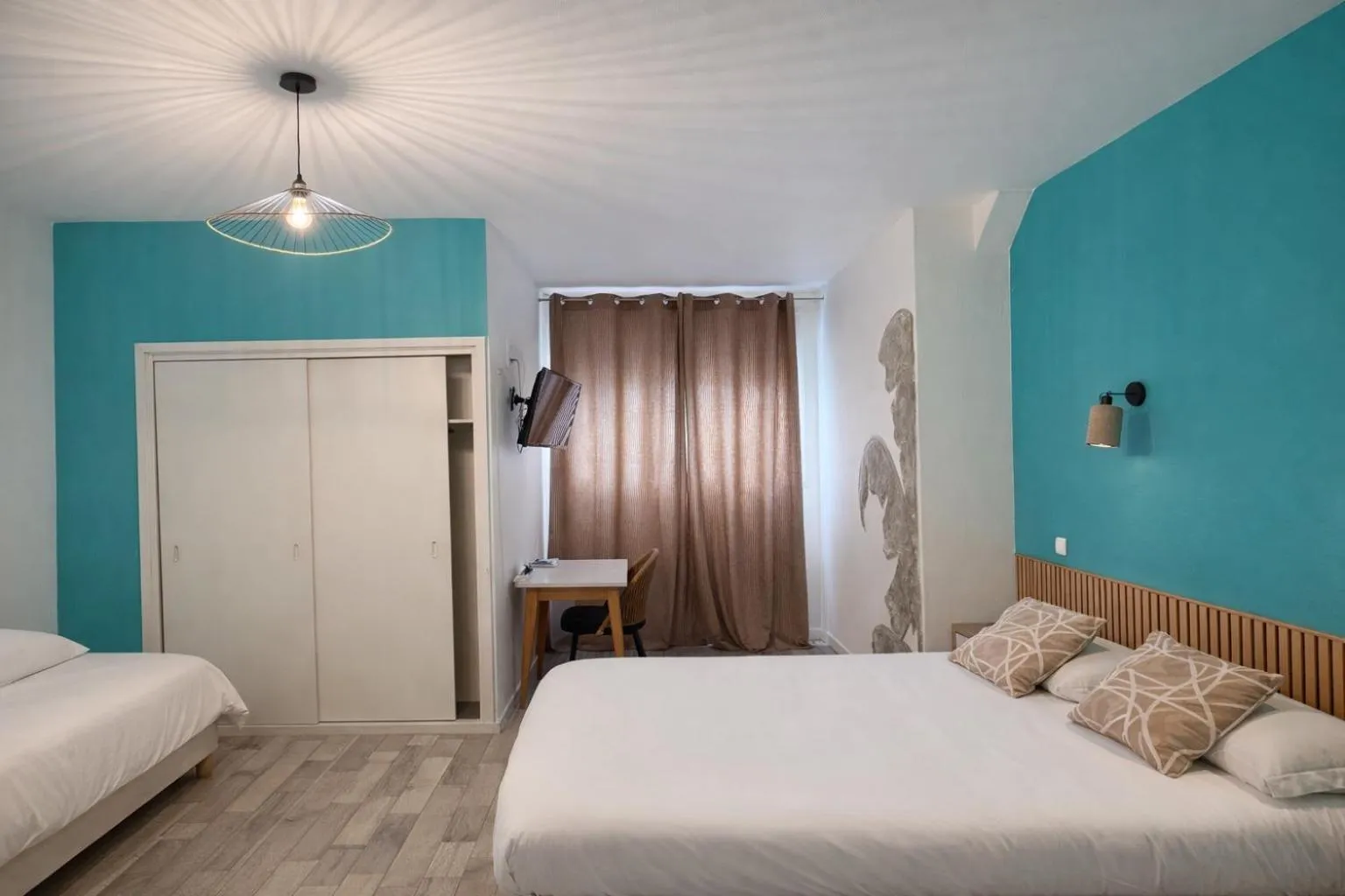 Bedroom, Bed in Le Relais de la route bleue