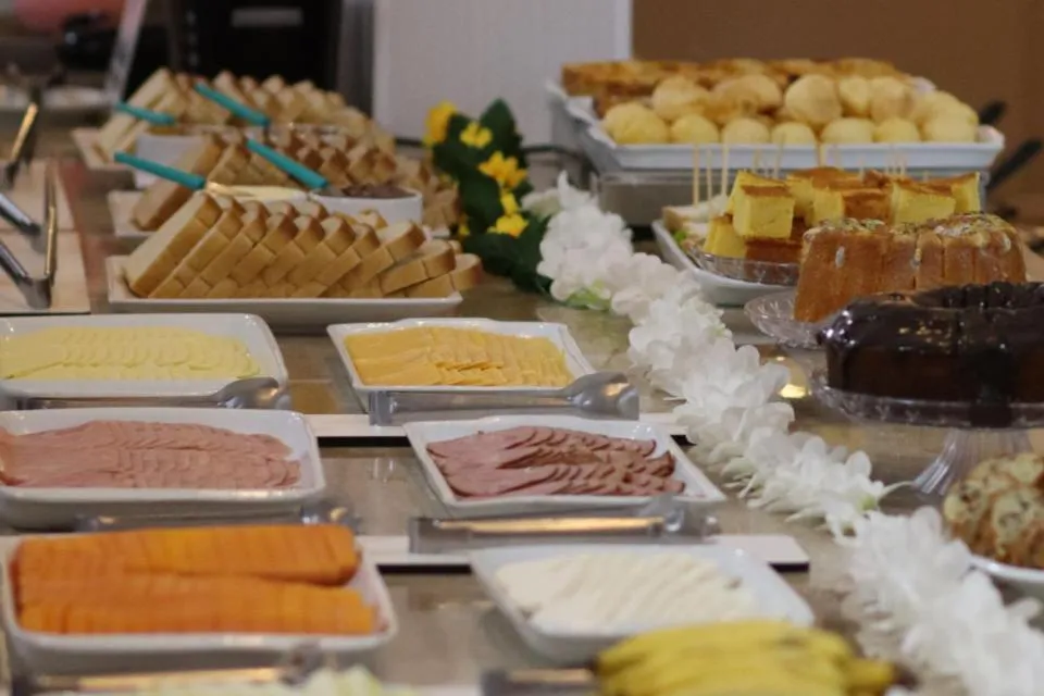 Buffet breakfast in Eco Hotel