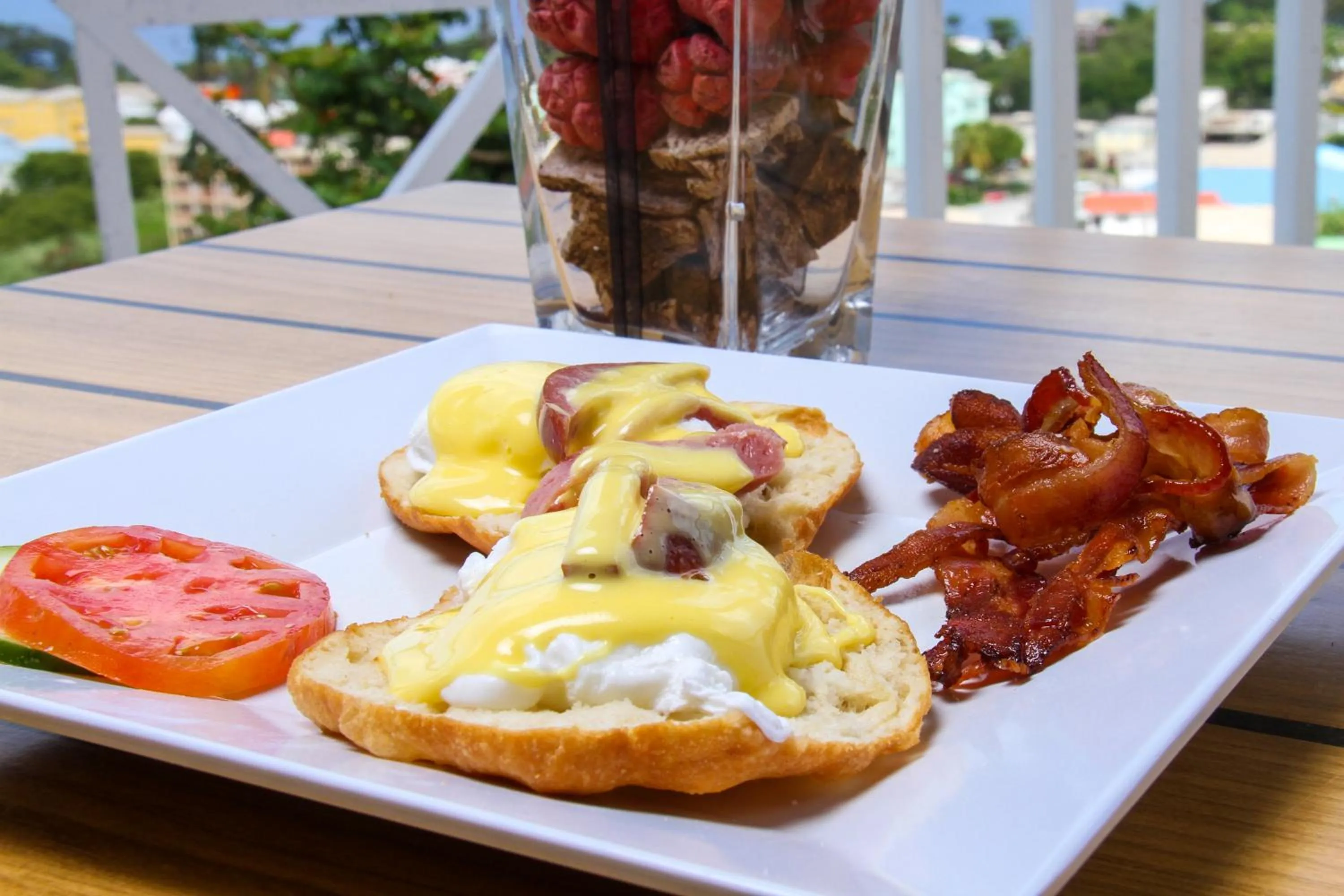 Food close-up in The Champs