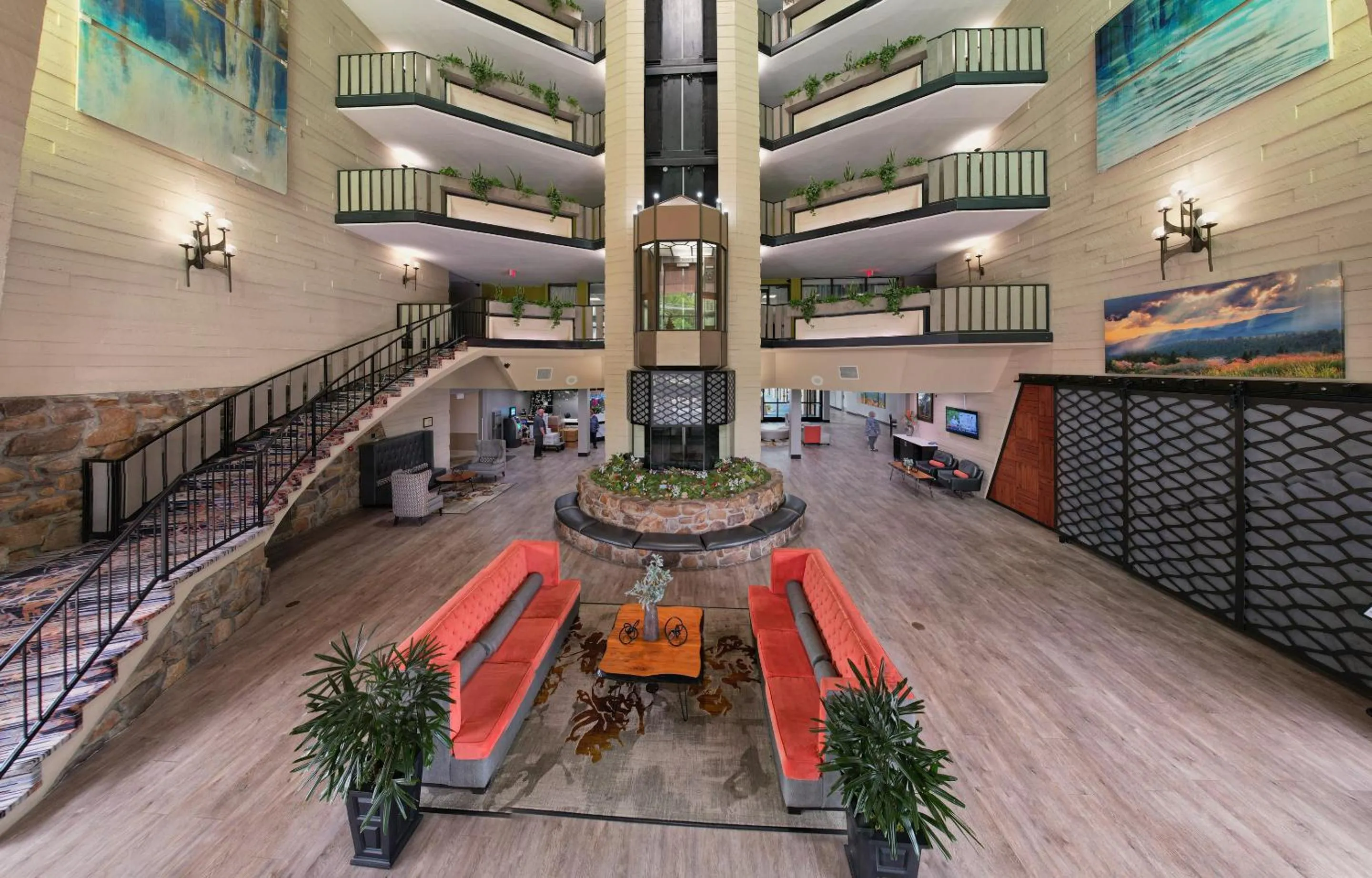 Lobby or reception in Glenstone Lodge