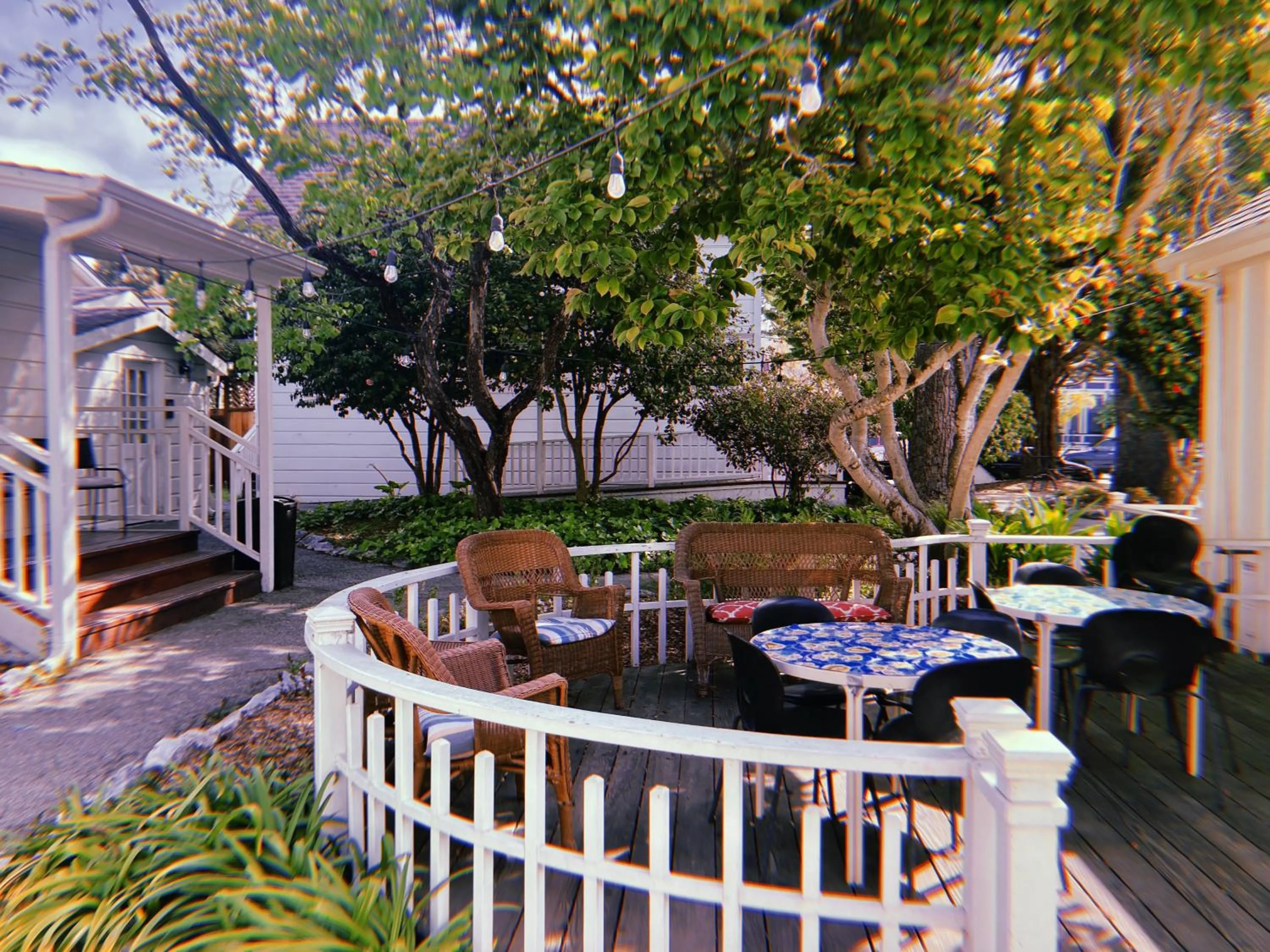 Patio in Santa Cruz Hostel