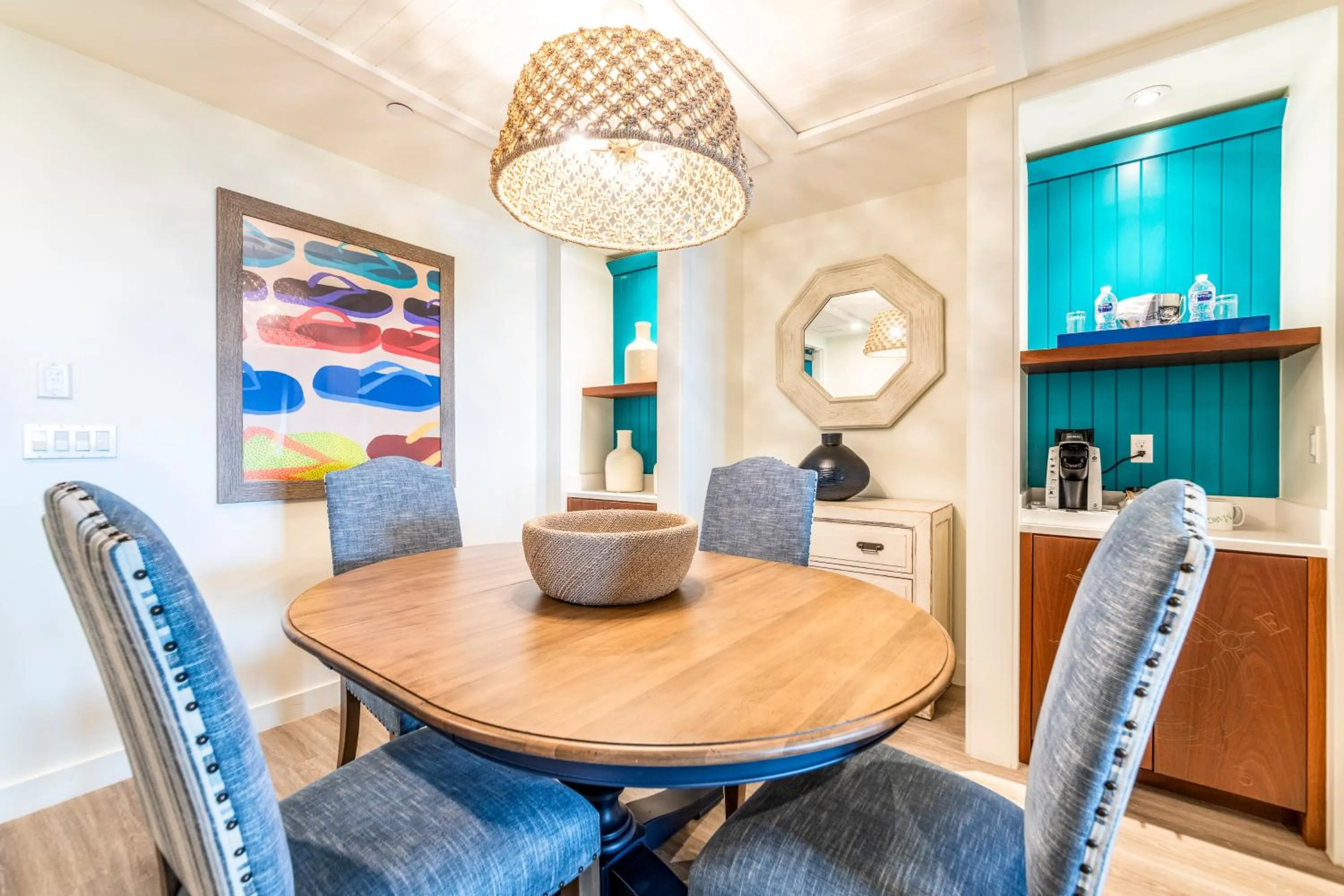 Dining area in Margaritaville Resort Orlando