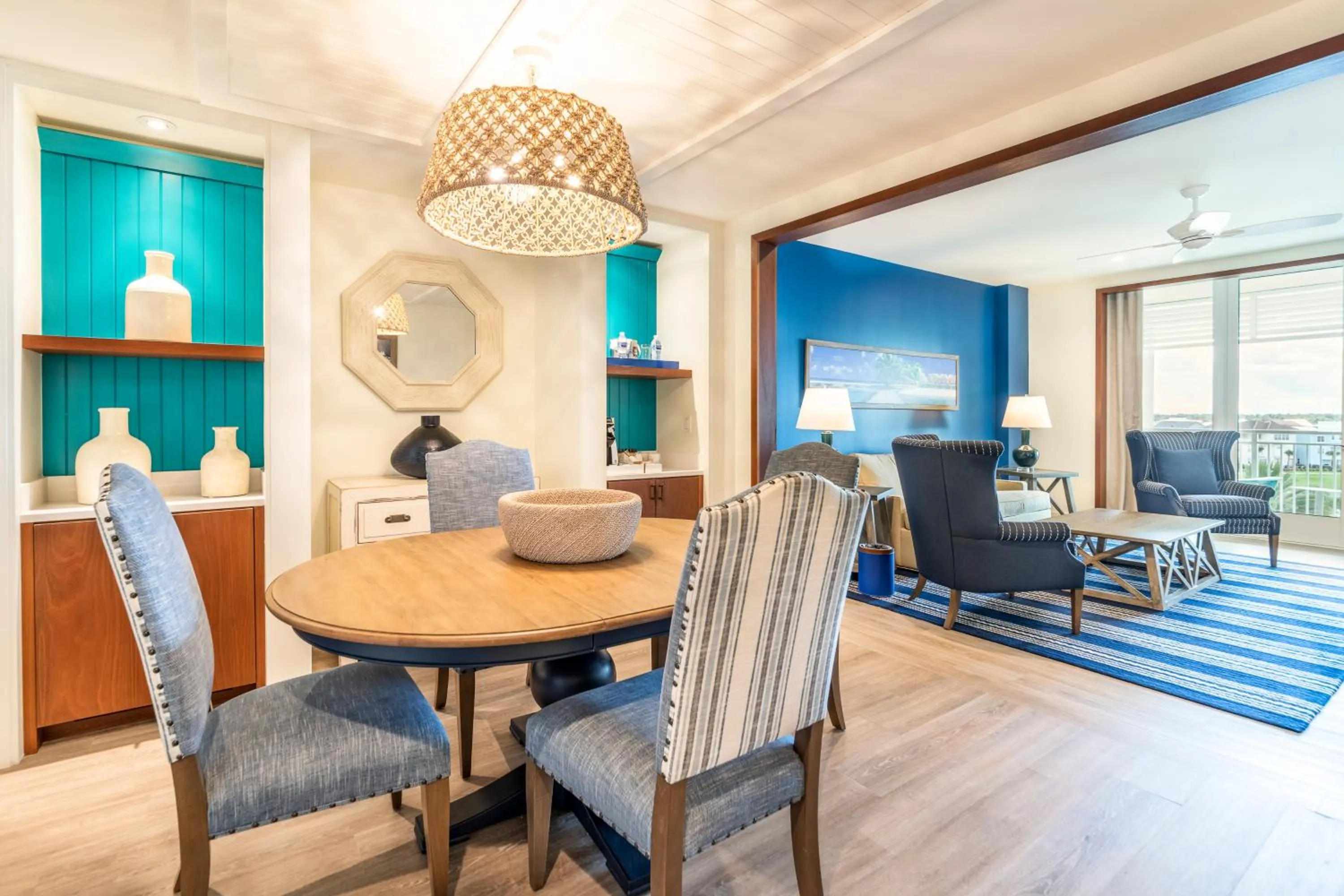 Dining area in Margaritaville Resort Orlando