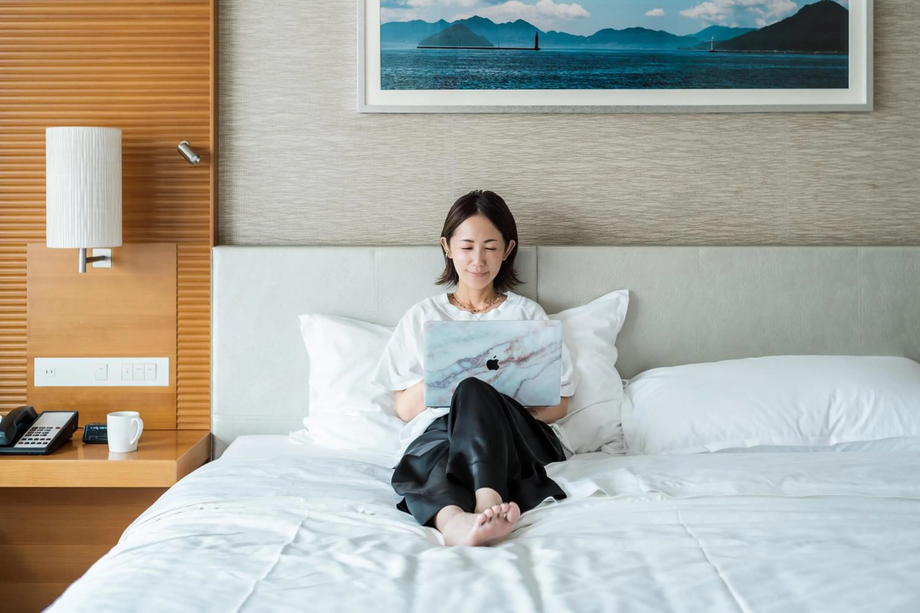 Guests, Bed in Sheraton Grand Hiroshima Hotel