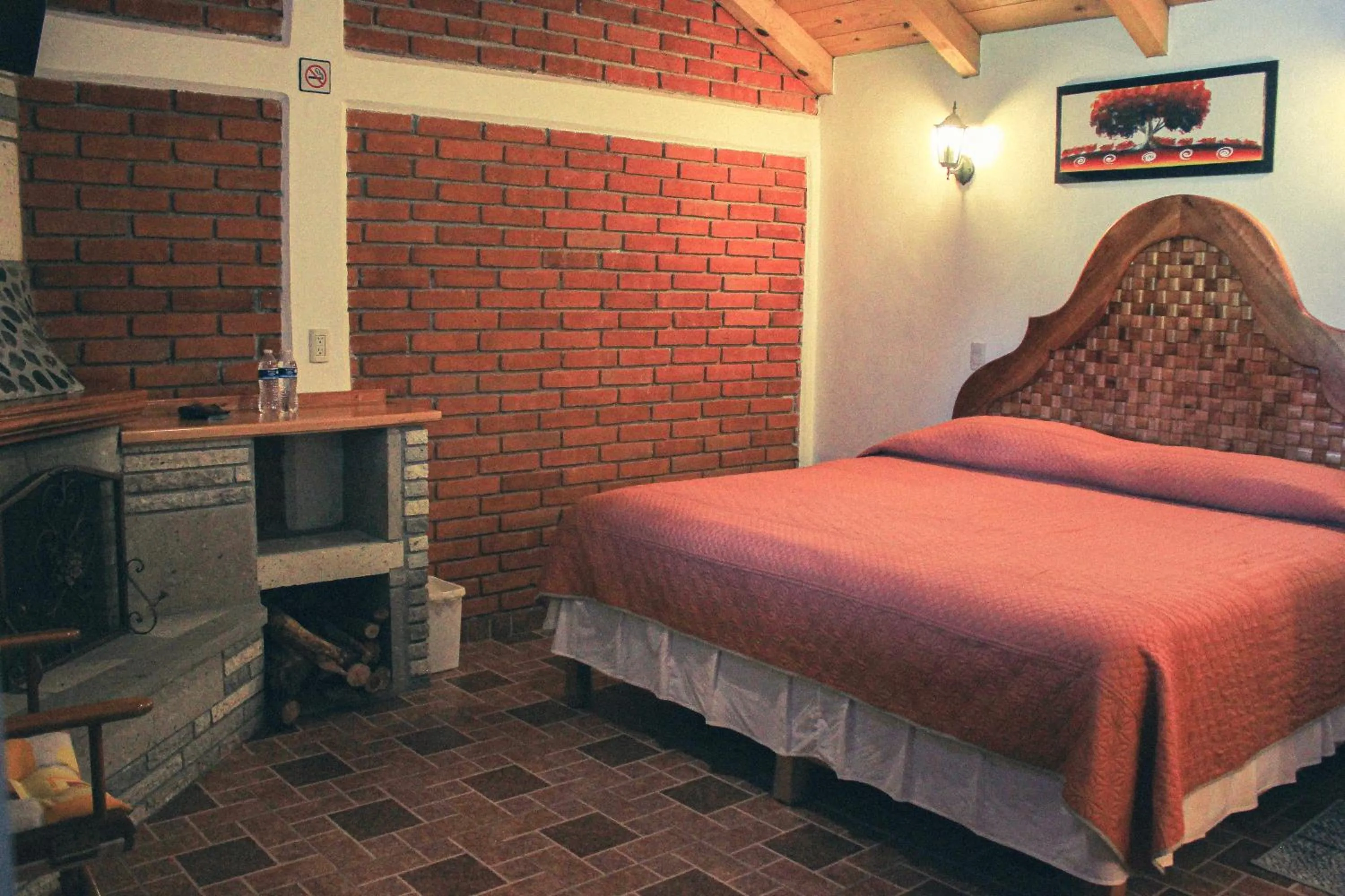 Bed in Cabañas Rincón Escondido