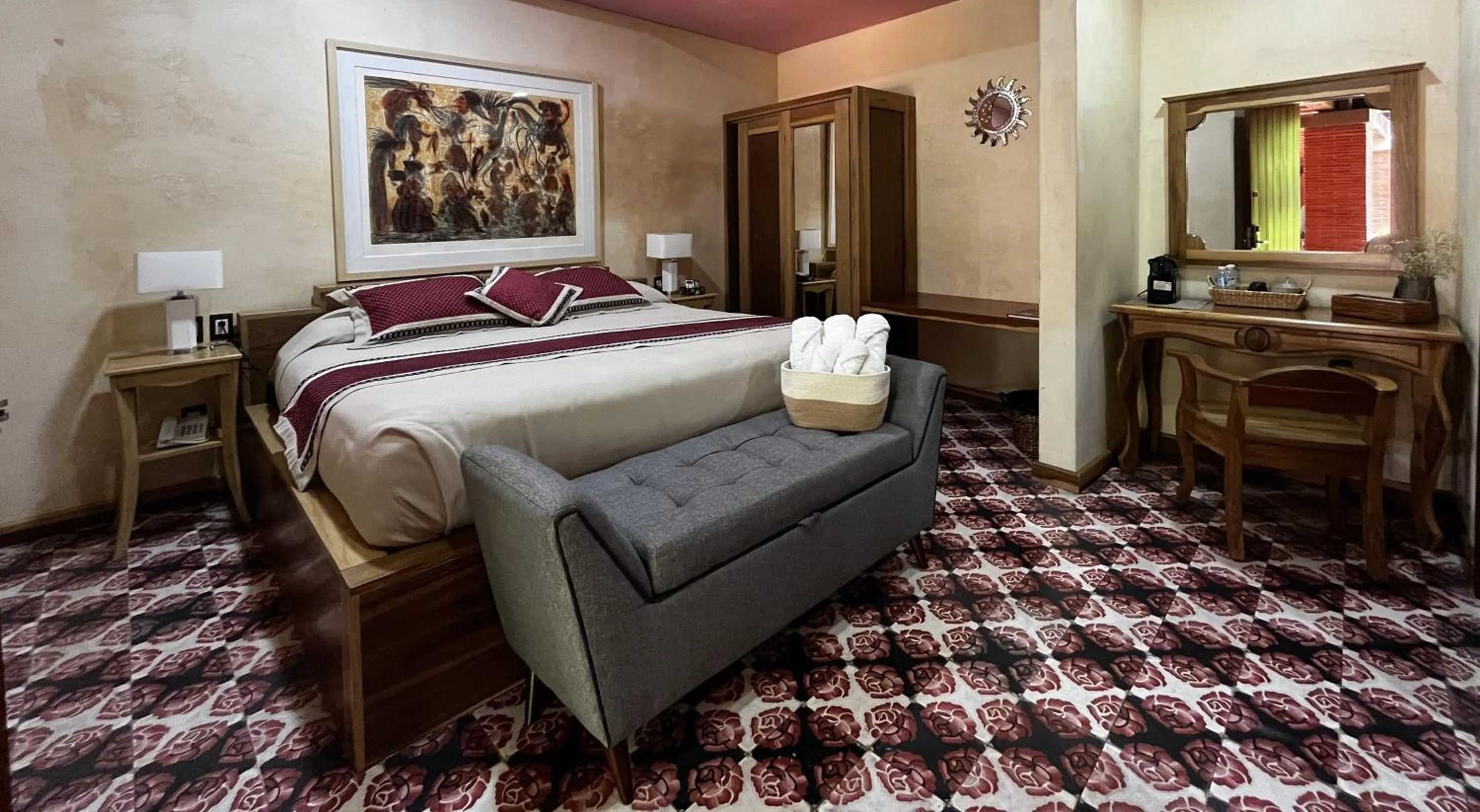 Bed in Hotel Siglo 17