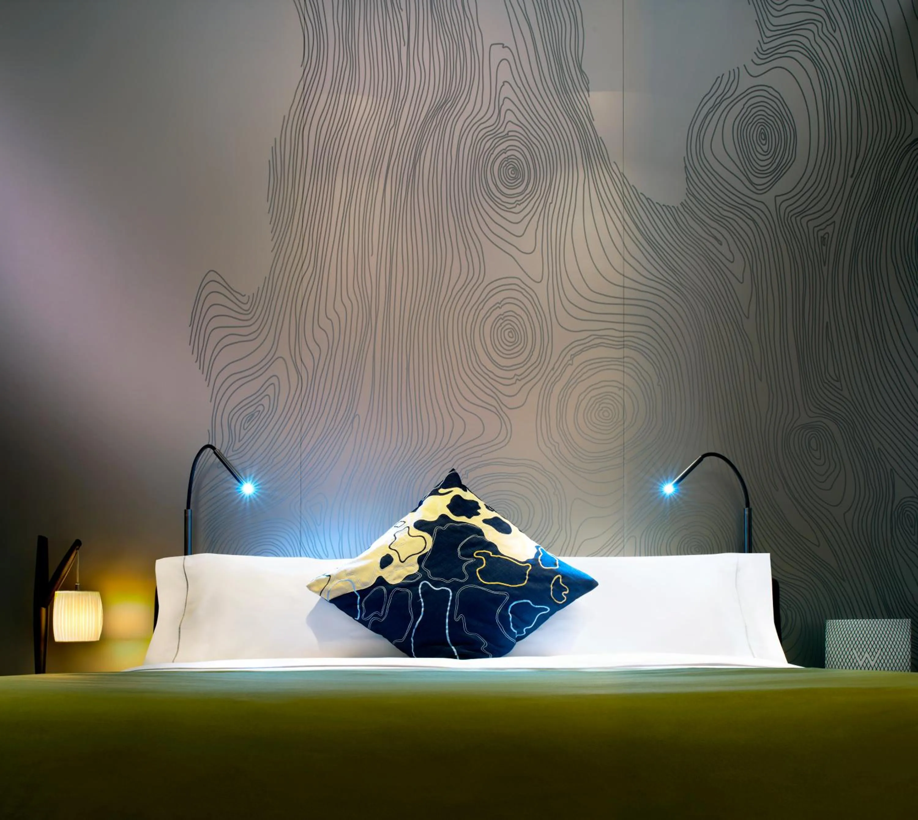 Decorative detail, Bed in W Hong Kong