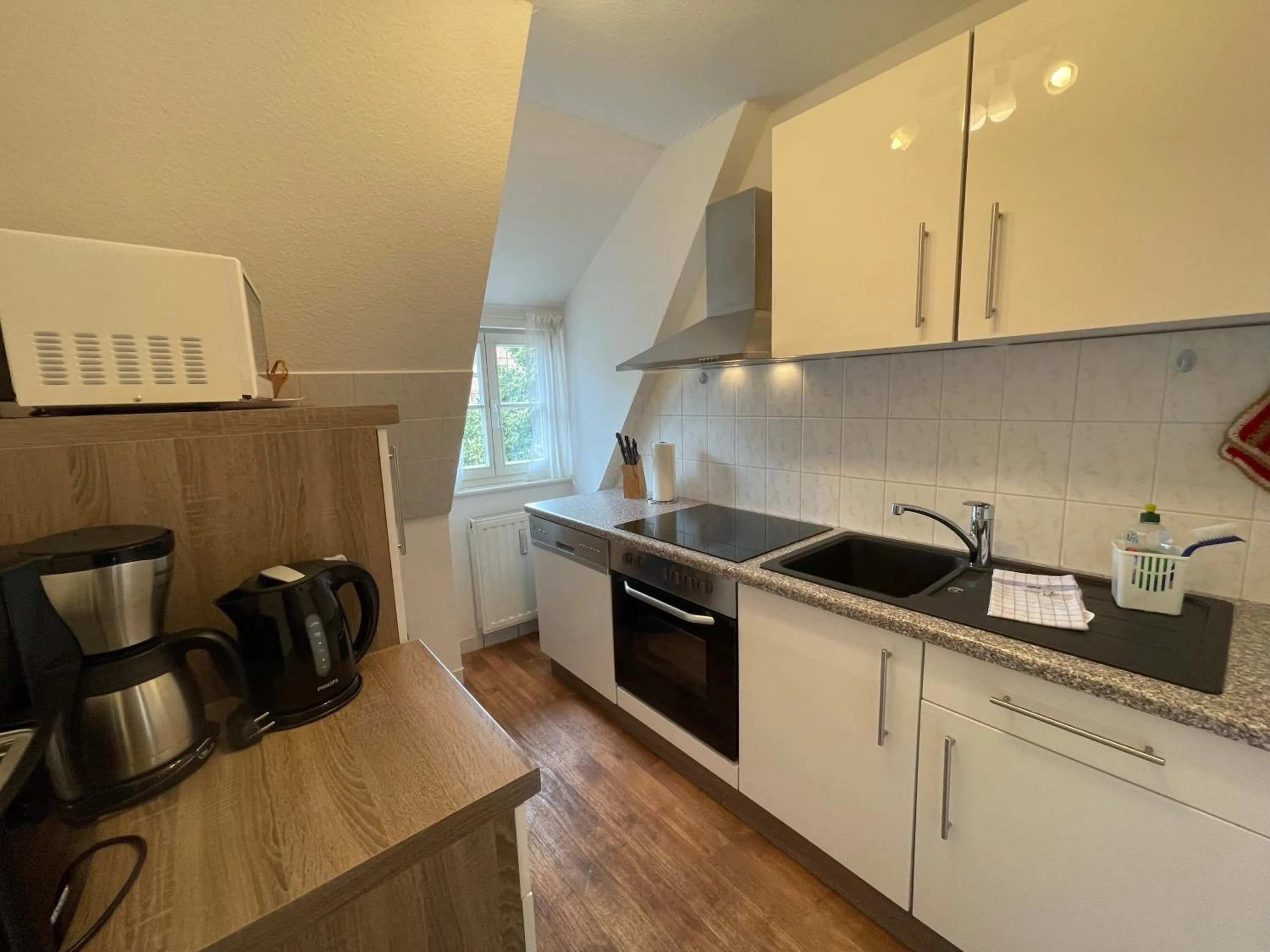 Coffee/tea facilities in Urlaub im Fachwerk - Klink