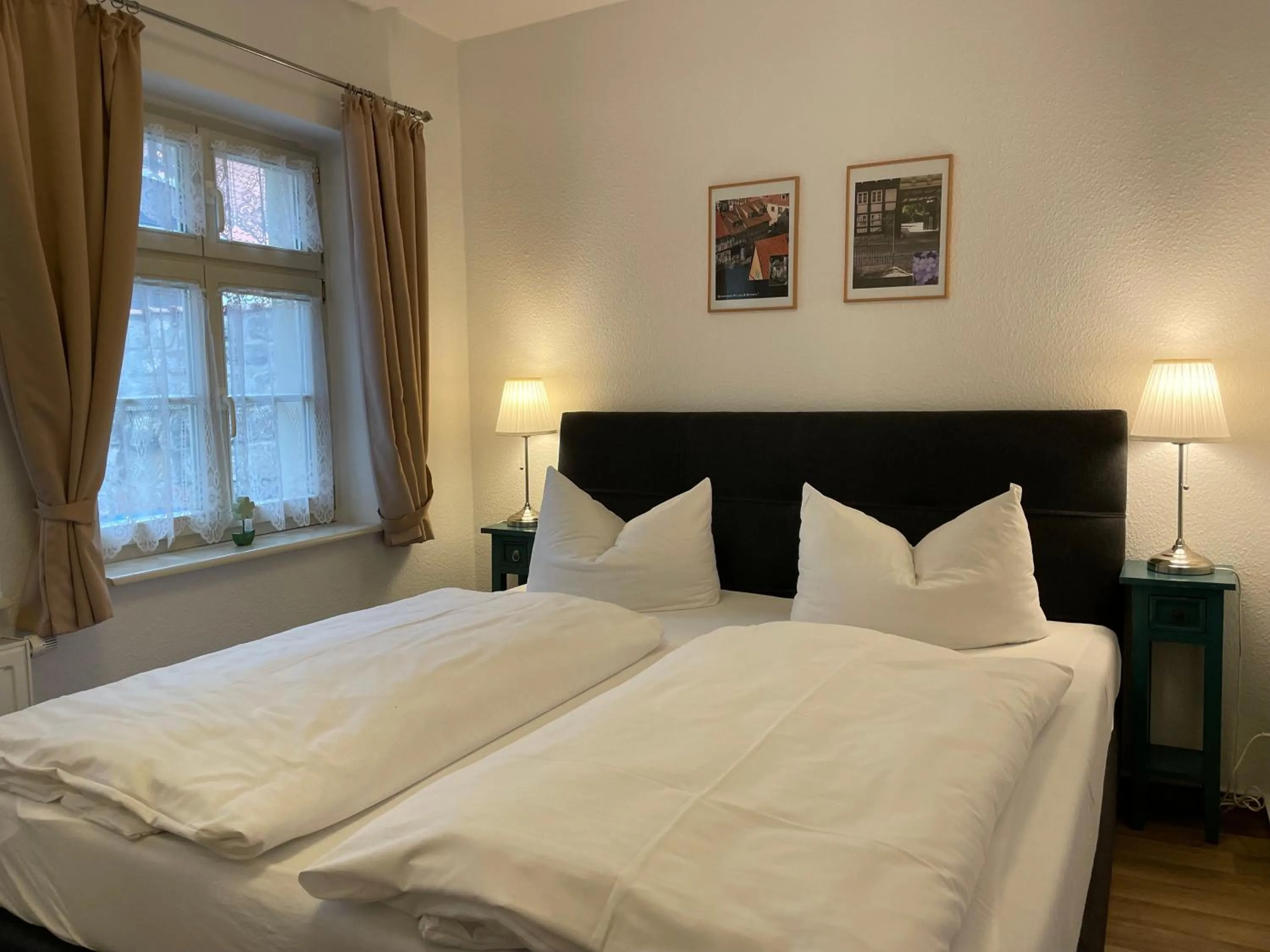 Bed in Urlaub im Fachwerk - Klink