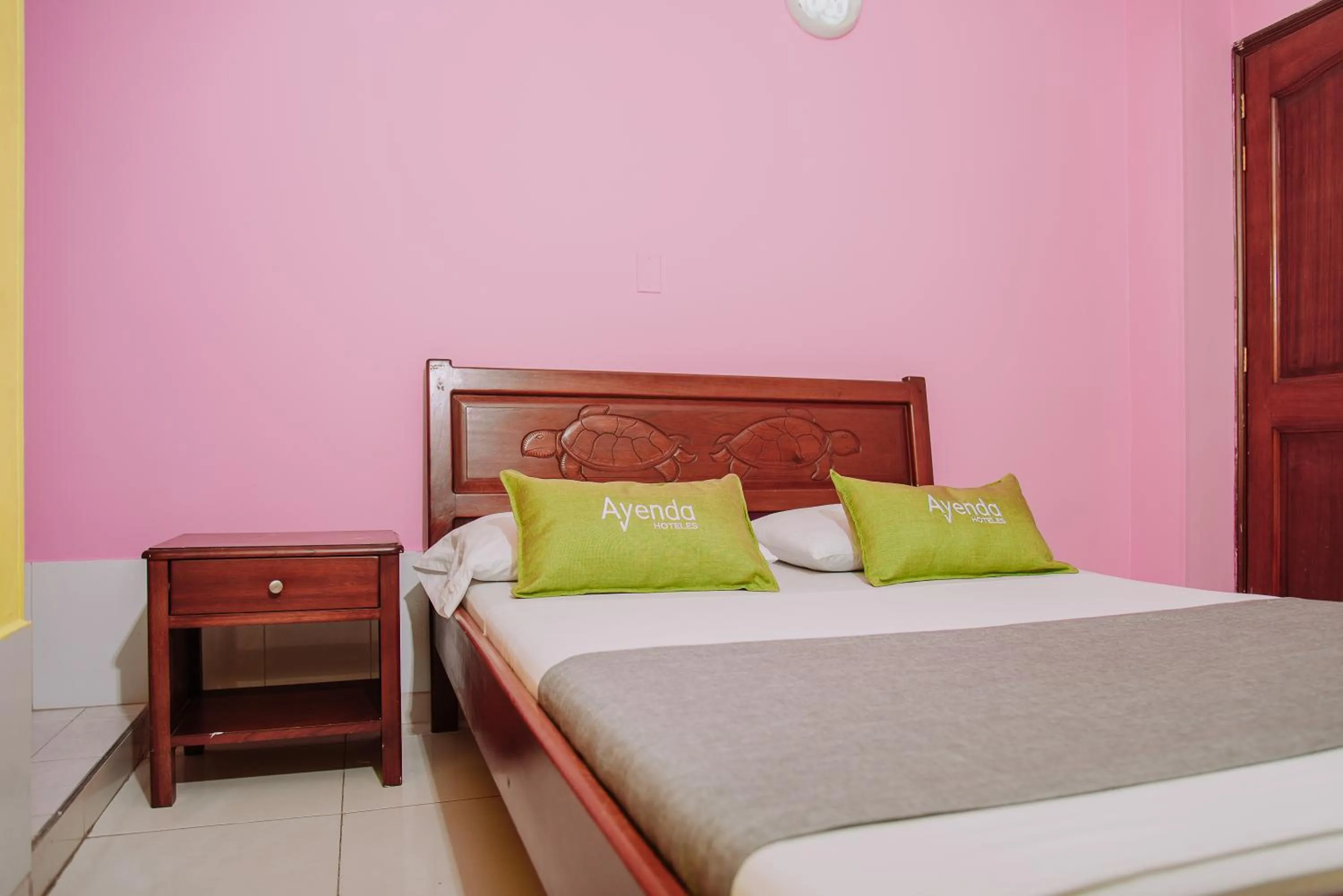 Bed in Hotel Tayrona Mágico