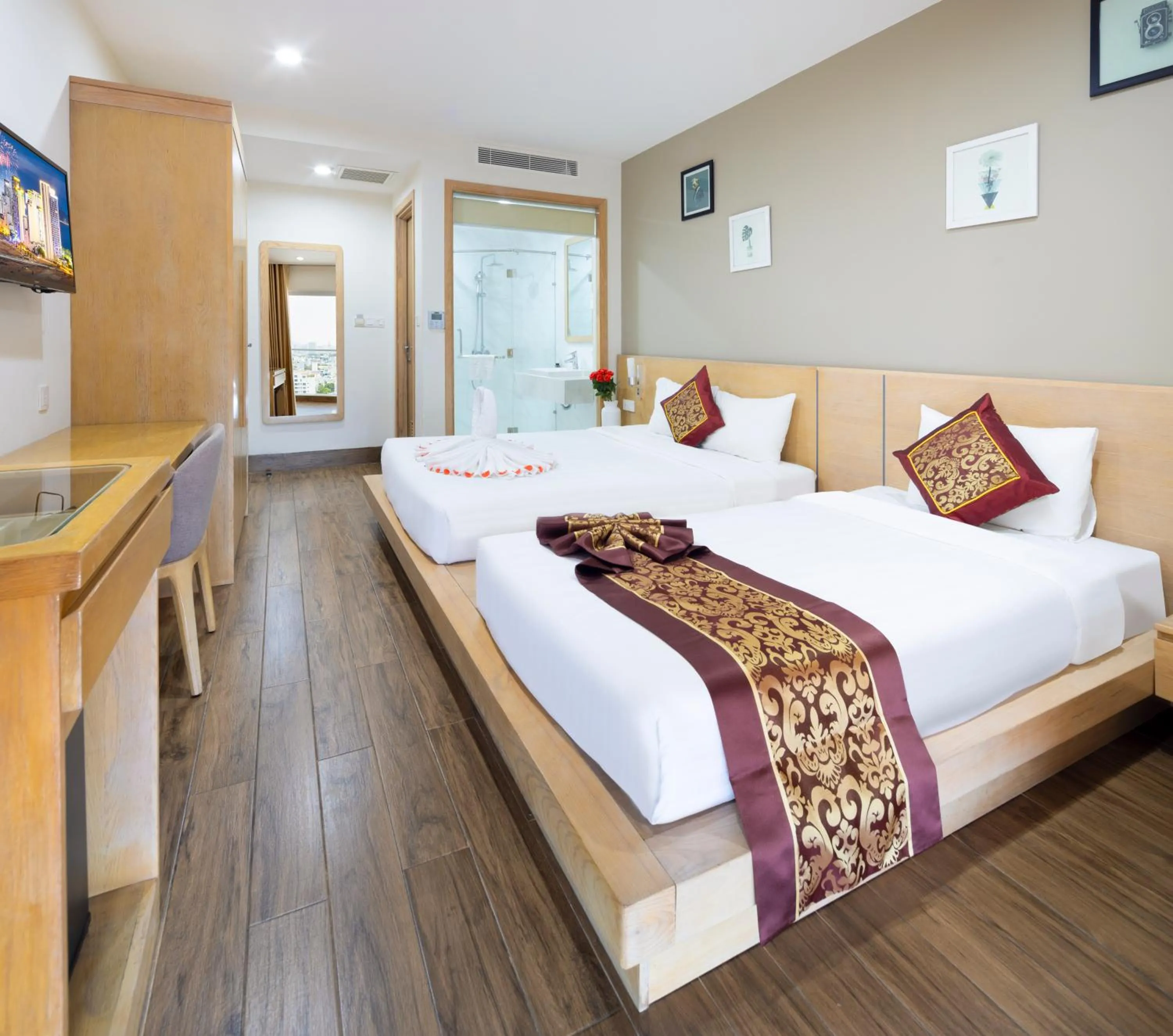 Bed in Gibson Hotel Nha Trang