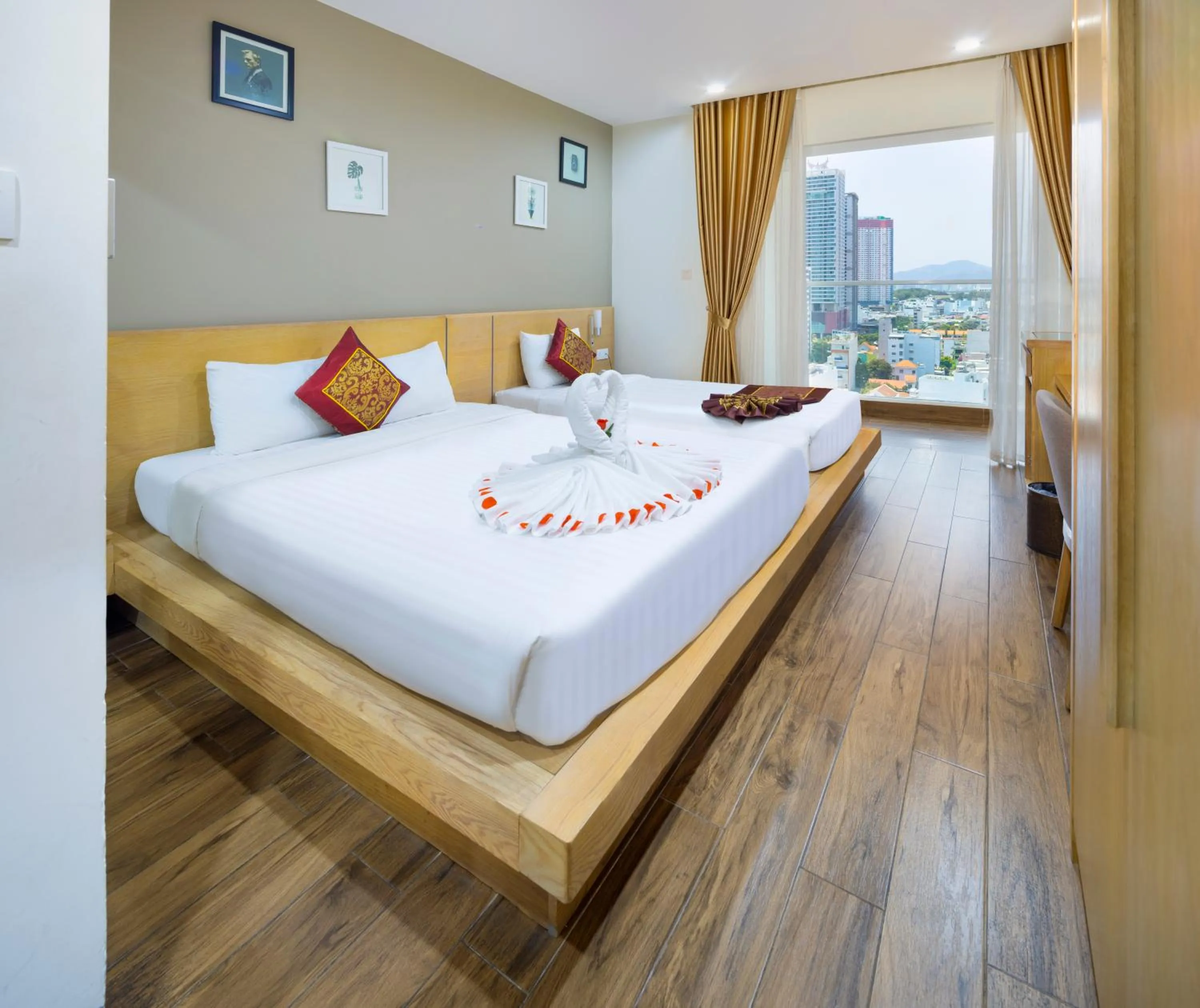 Bed in Gibson Hotel Nha Trang