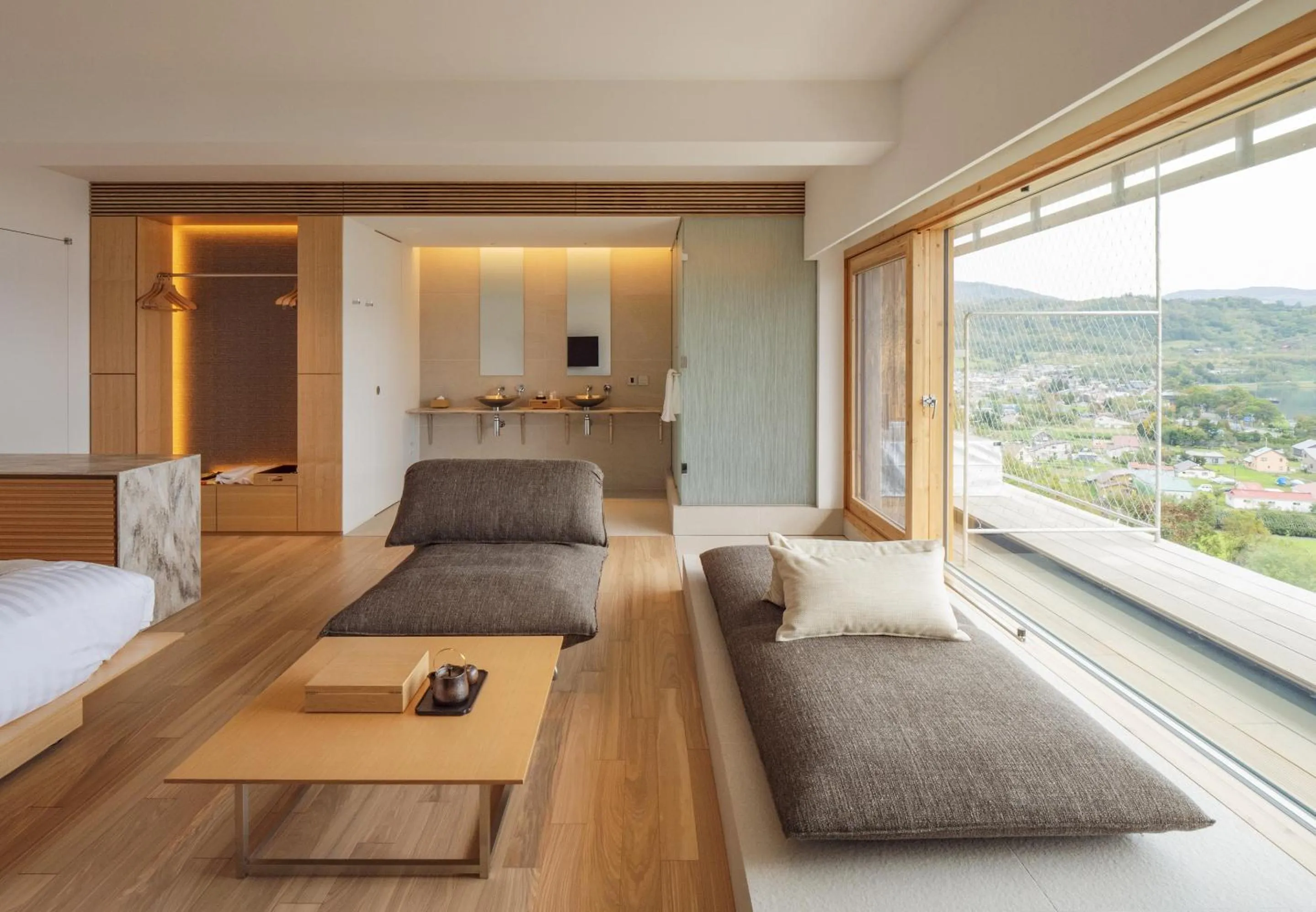 Shower, Bed in WE Hotel Toya