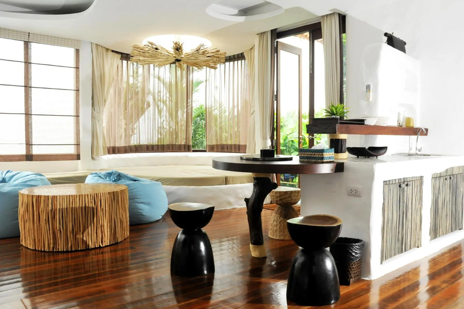 Living room in Koh Tao Cabana