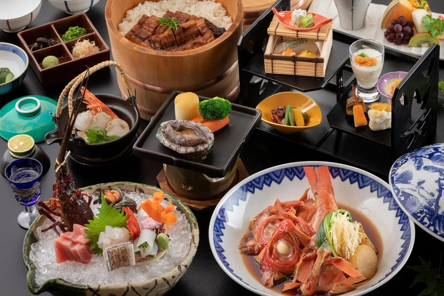 Dinner in Sansuikan Kinryu