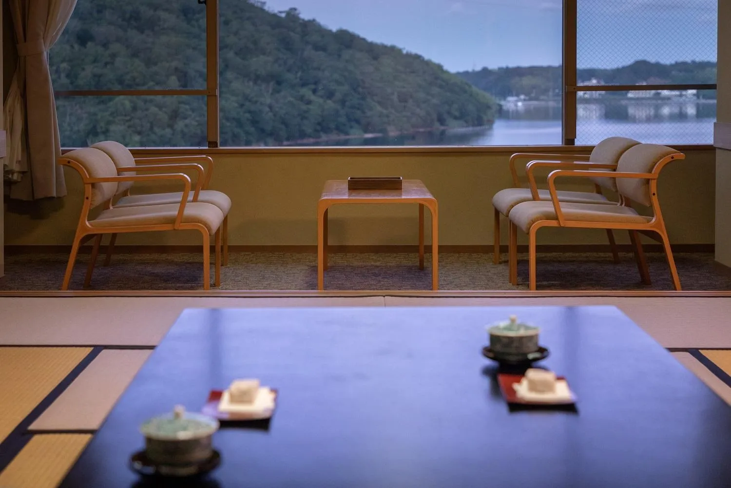 Lake view in Sansuikan Kinryu