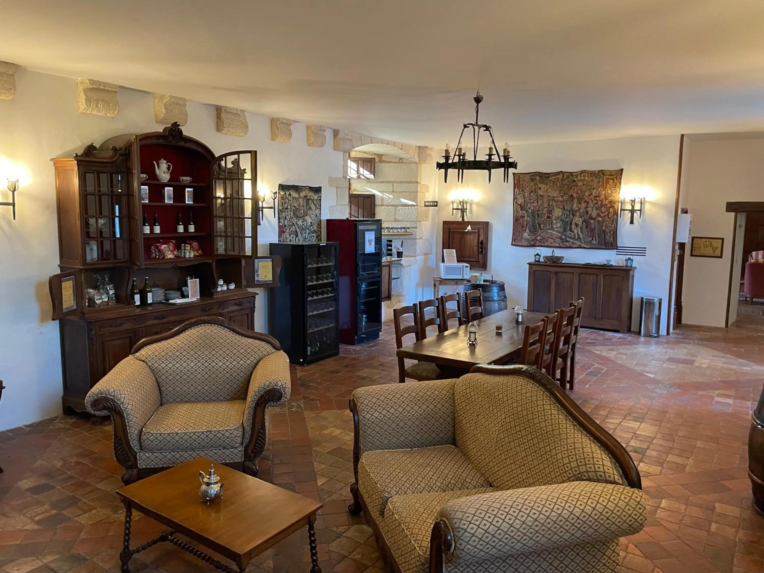 Seating area in Hapimag Château de Chabenet