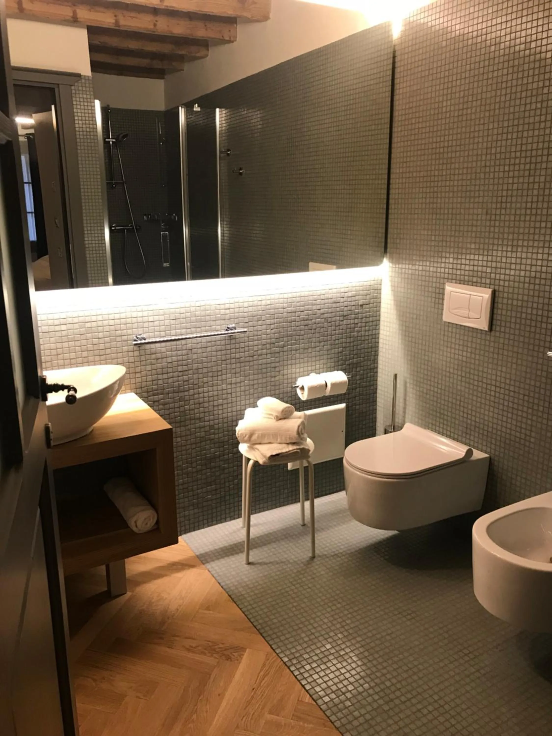 Bathroom in Hotel Dal Menga