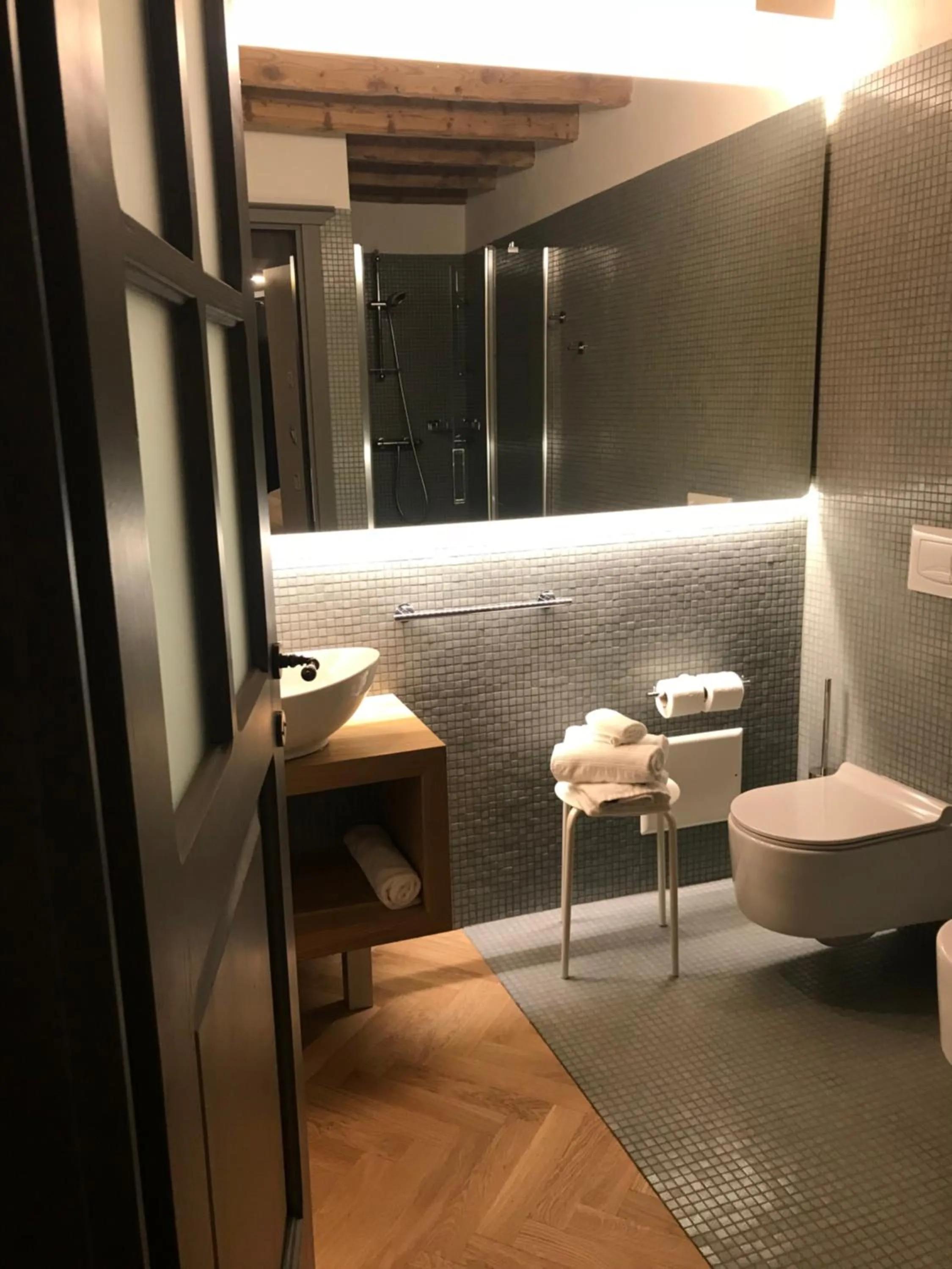 Bathroom in Hotel Dal Menga