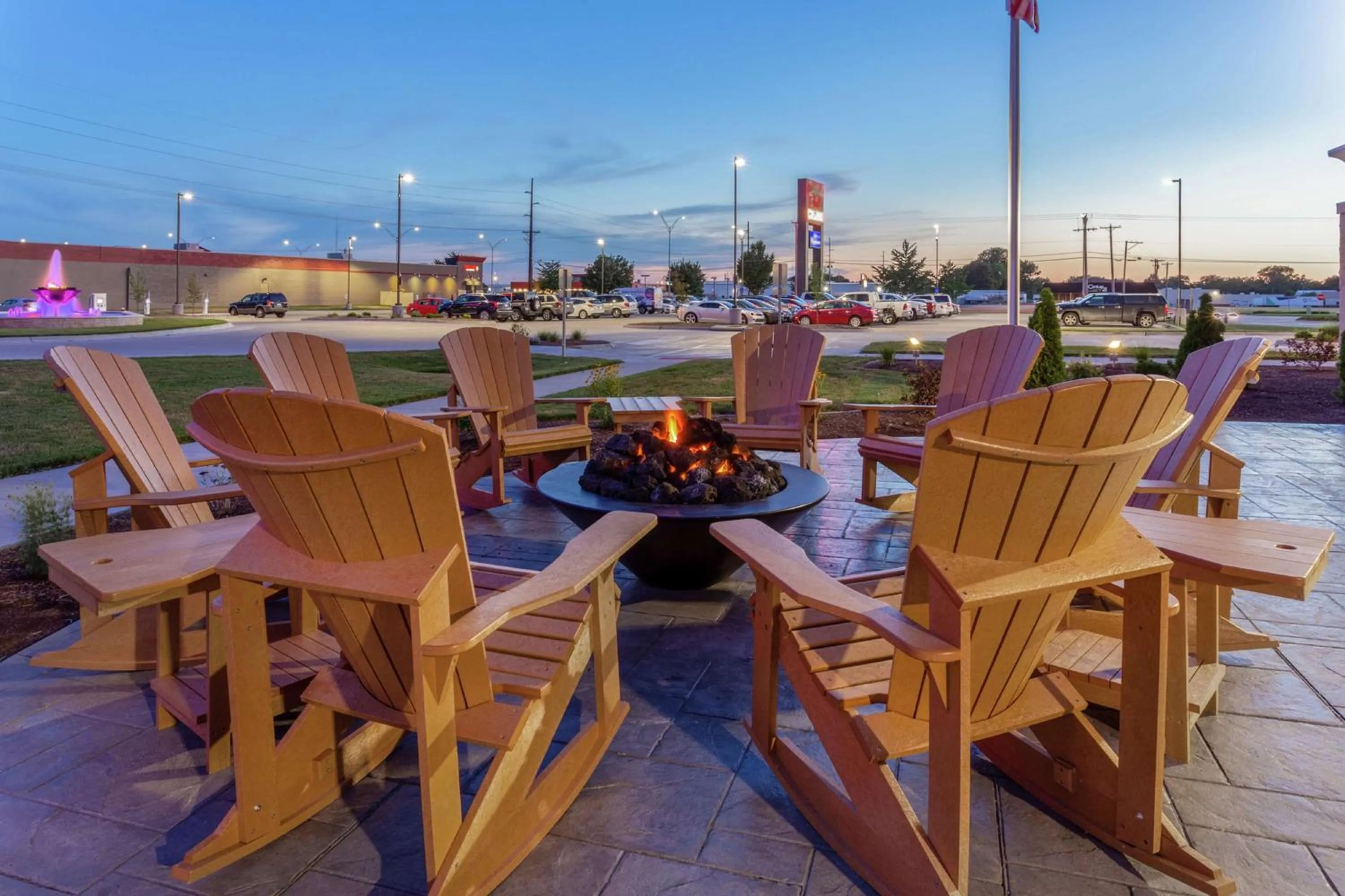Patio in Hampton Inn & Suites Burlington