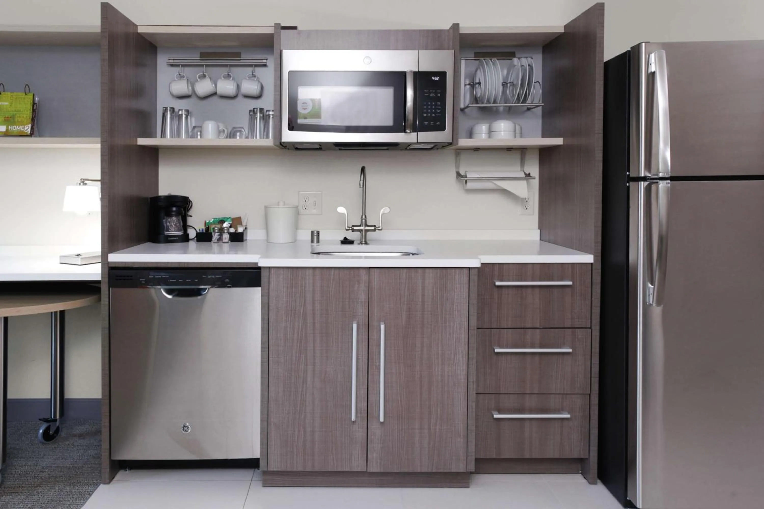 Kitchen or kitchenette in Home2 Suites By Hilton Fort Collins