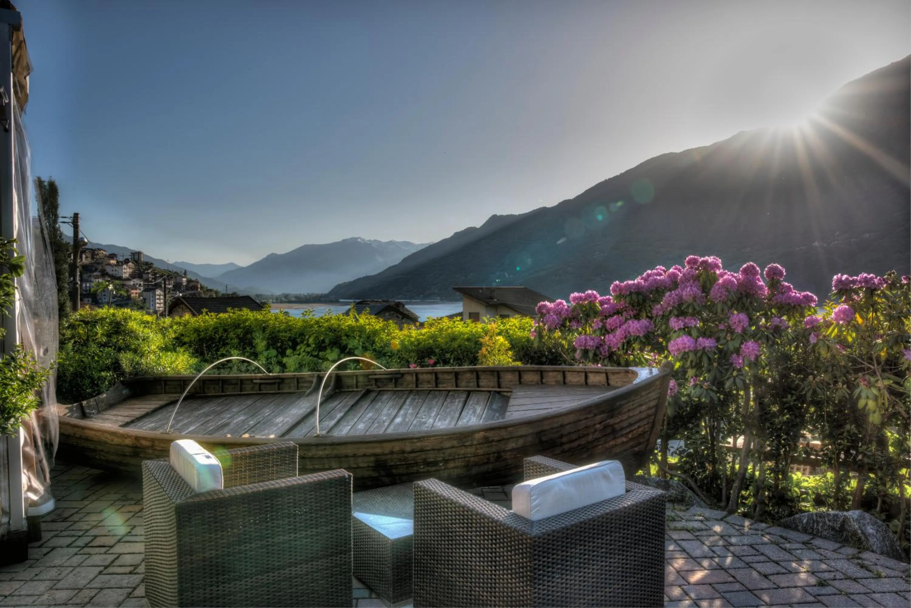 Garden in Hotel Saligari