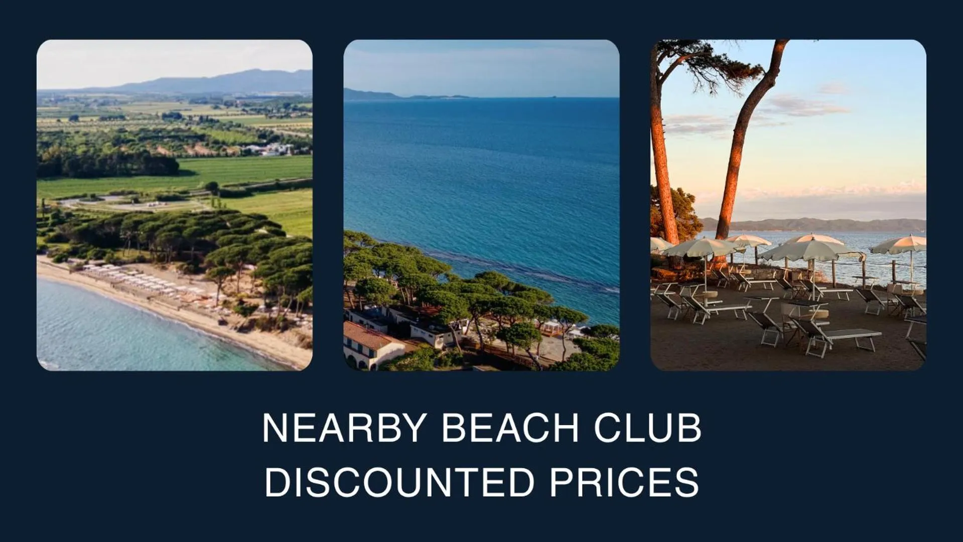 Beach in Marina di Scarlino Resort