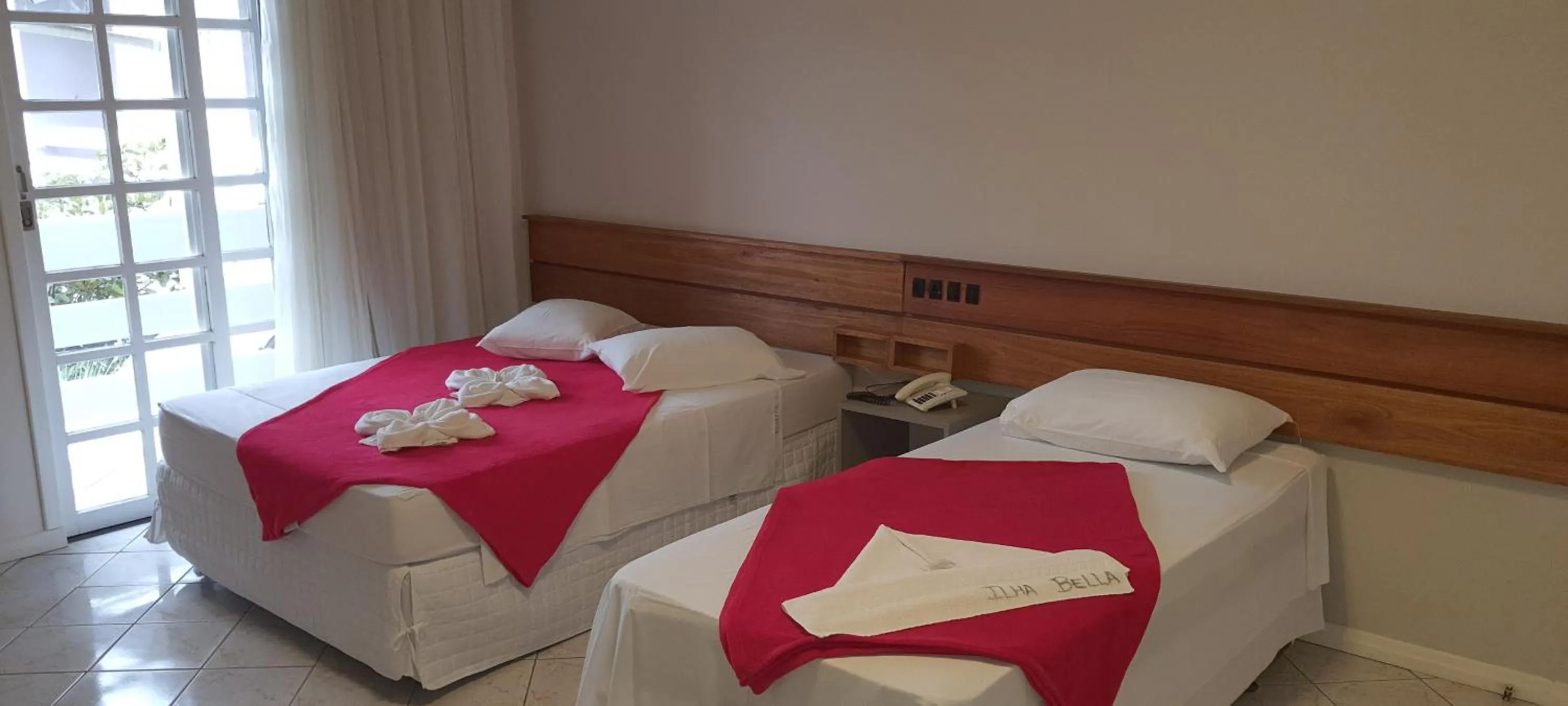 Bed in Hotel Pousada Ilha do Mar Bombinhas