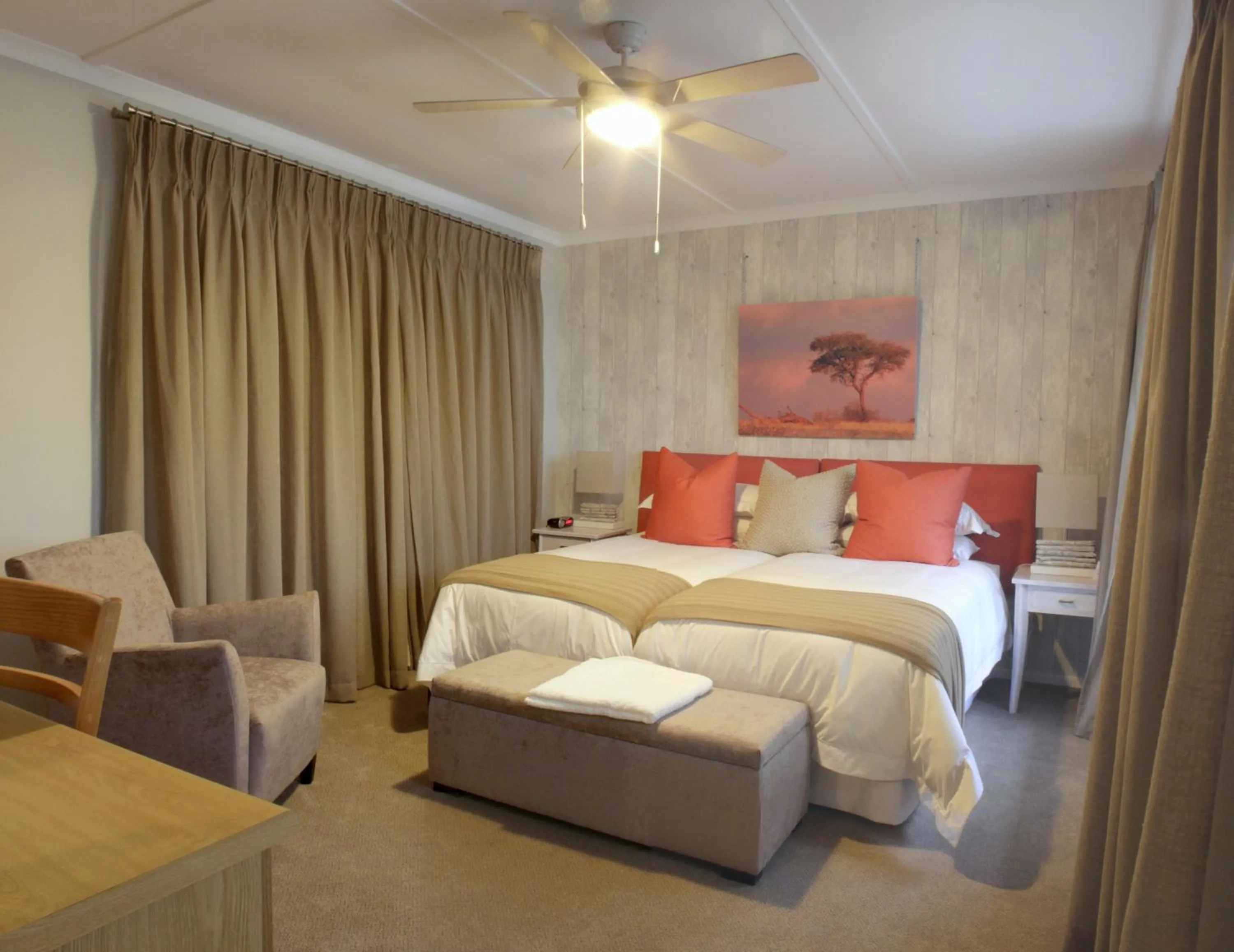 Photo of the whole room, Bed in Lodge on Main Guest House and Conference Centre