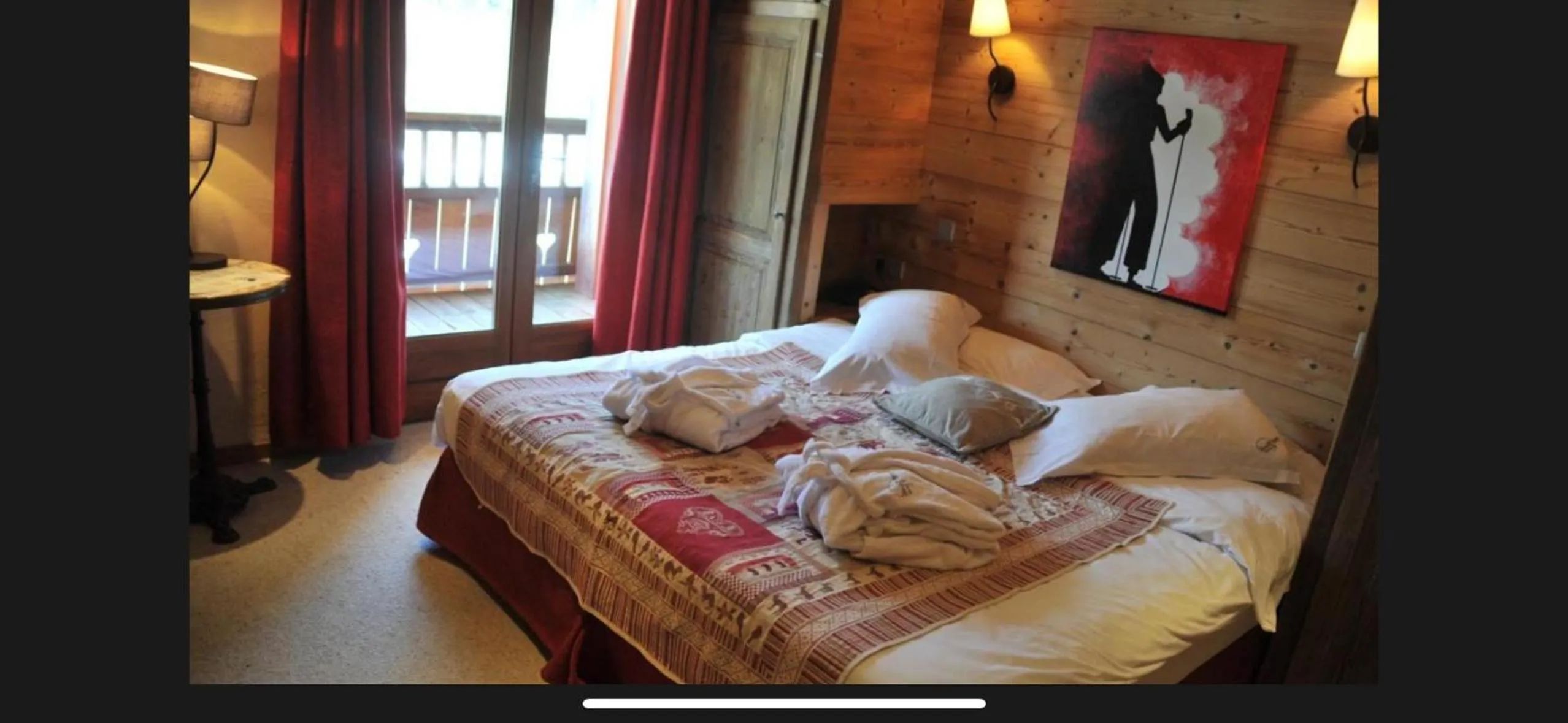 Bed in Hôtel Chalet Alpage