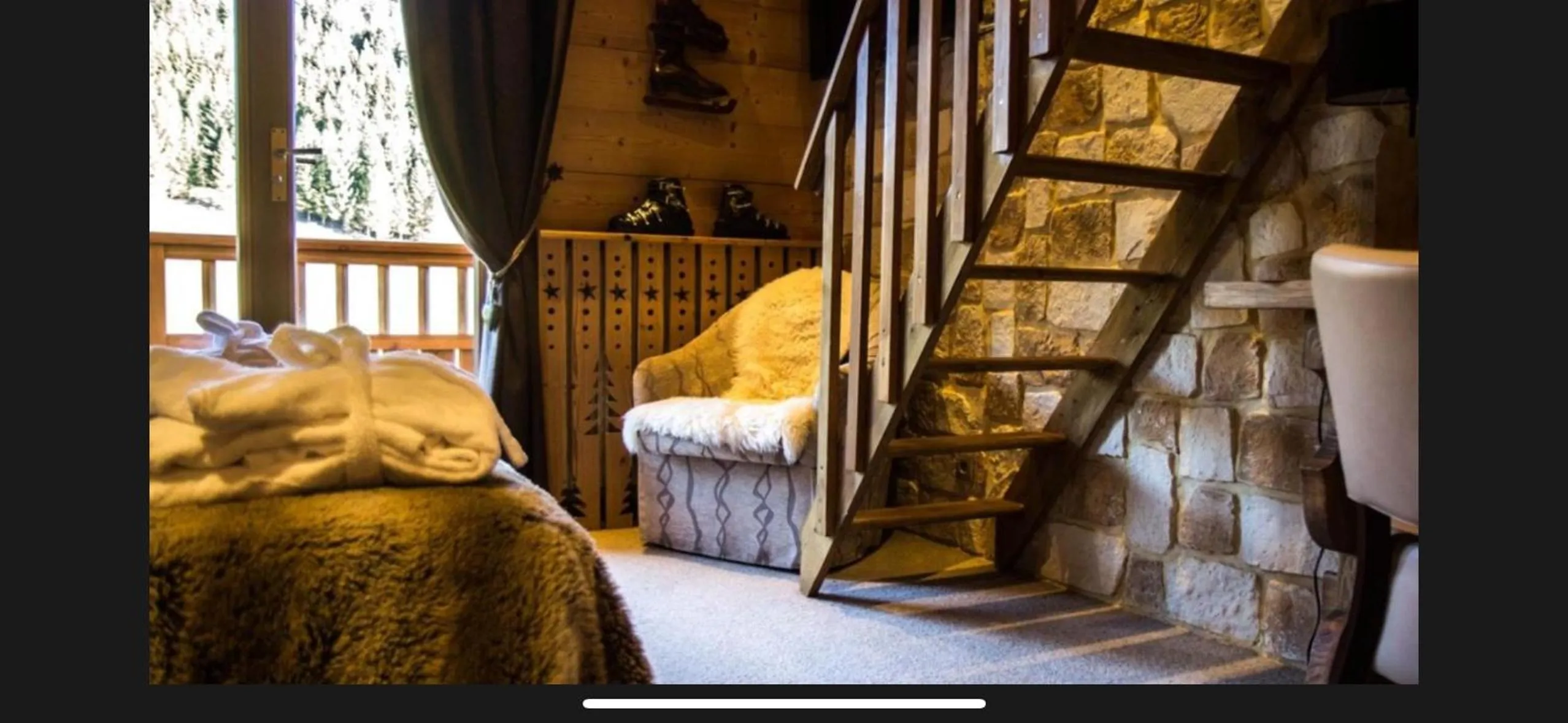 Bed in Hôtel Chalet Alpage