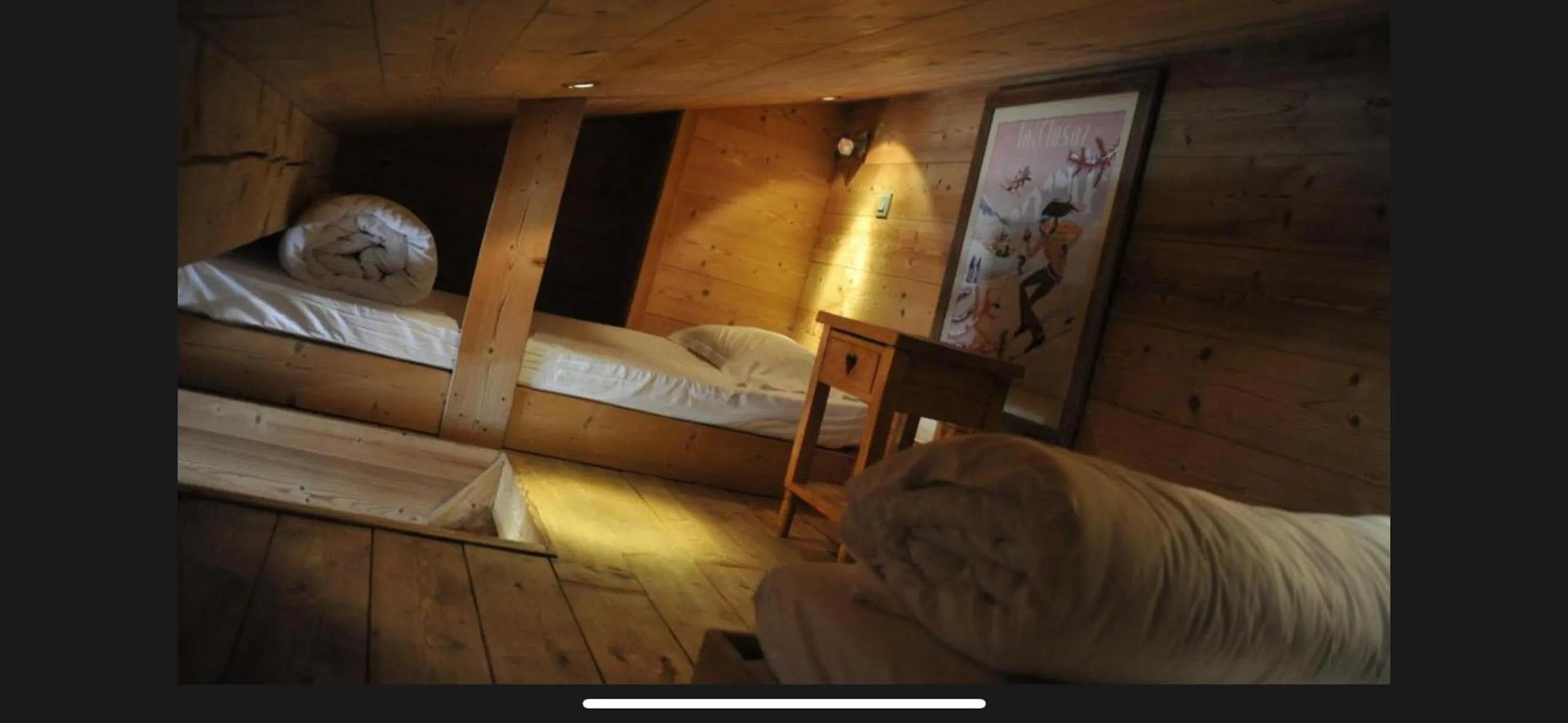 Bed in Hôtel Chalet Alpage