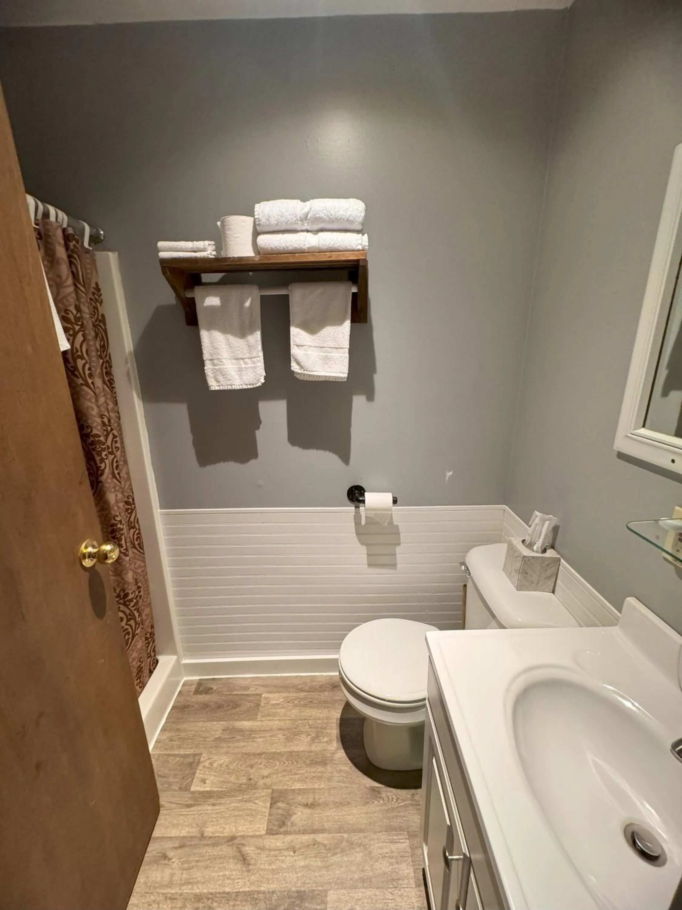 Bathroom in Lake Ontario Motel & Inn