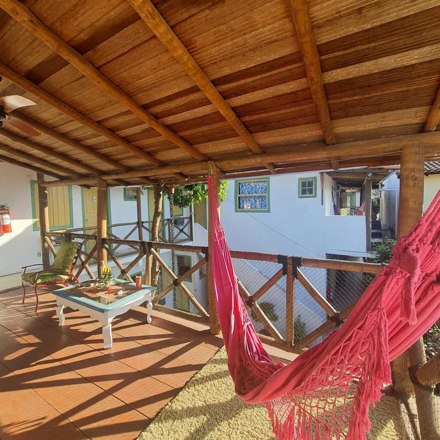 Balcony/Terrace in Pousada Florescer
